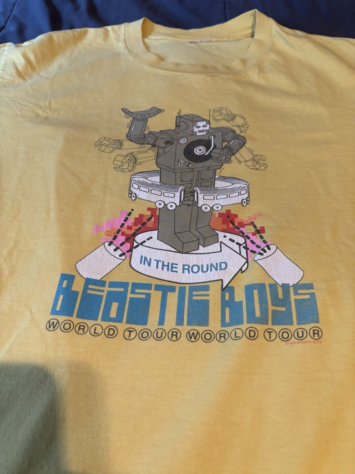 Beastie Boys – “In The Round” World Tour – 1998 Yellow Shirt XL