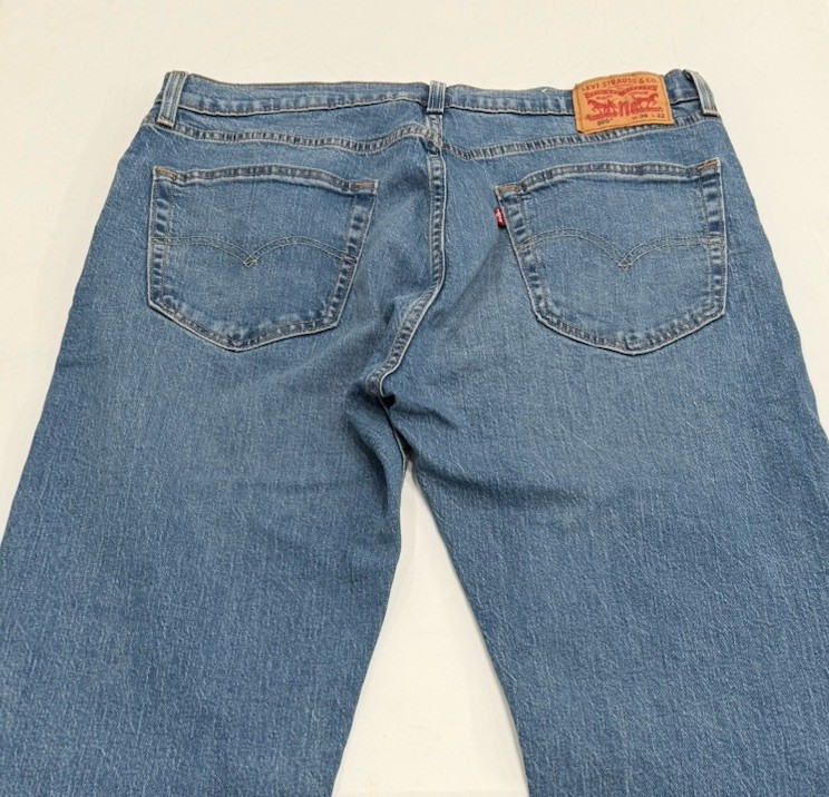 Levi’s Men’s Classic 505 Regular Fit Jeans Straight Leg, Light Blue, Size 36X32