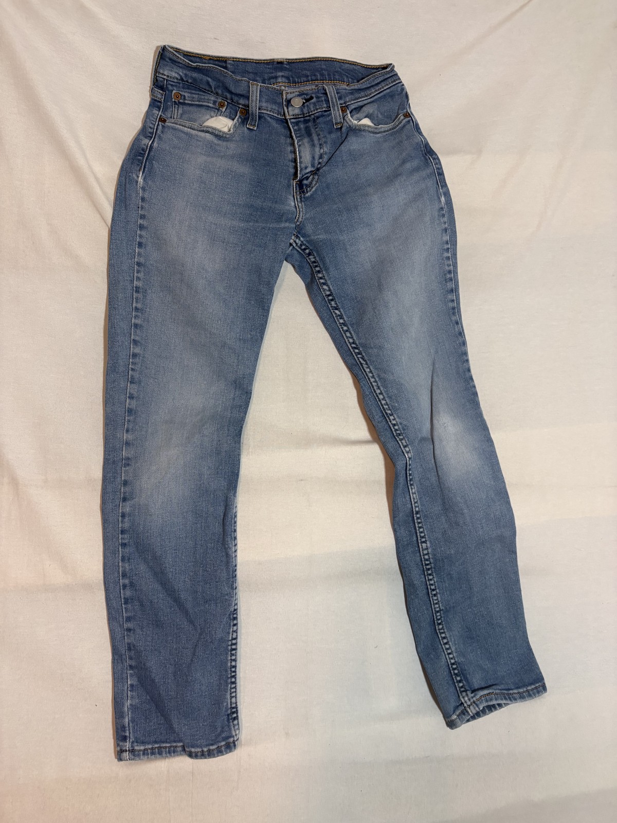 Levi’s 511 Jeans Mens 29×30 Light Blue Cotton Denim Slim Fit Classic