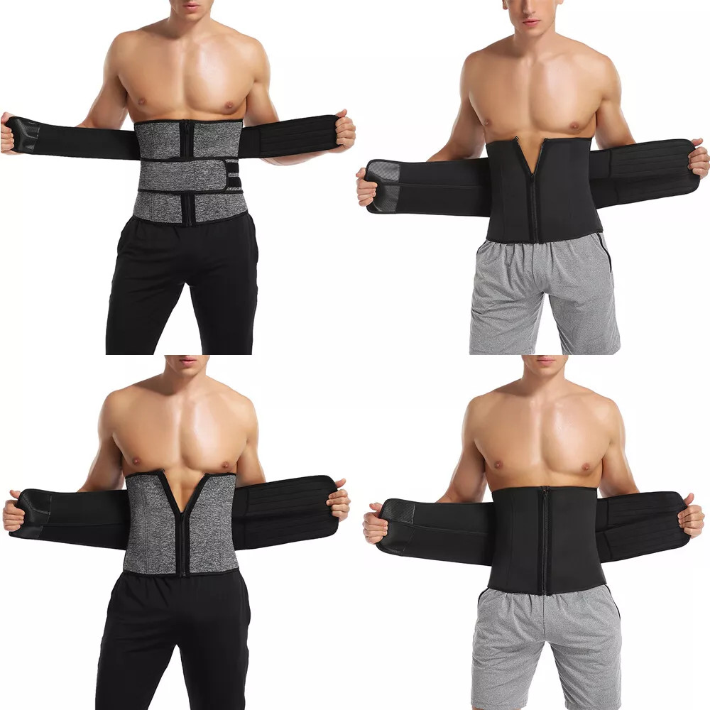 Men Neoprene Sauna Sweat Vest Body Shaper GYM Waist Trainer Fat Burner Shapewear