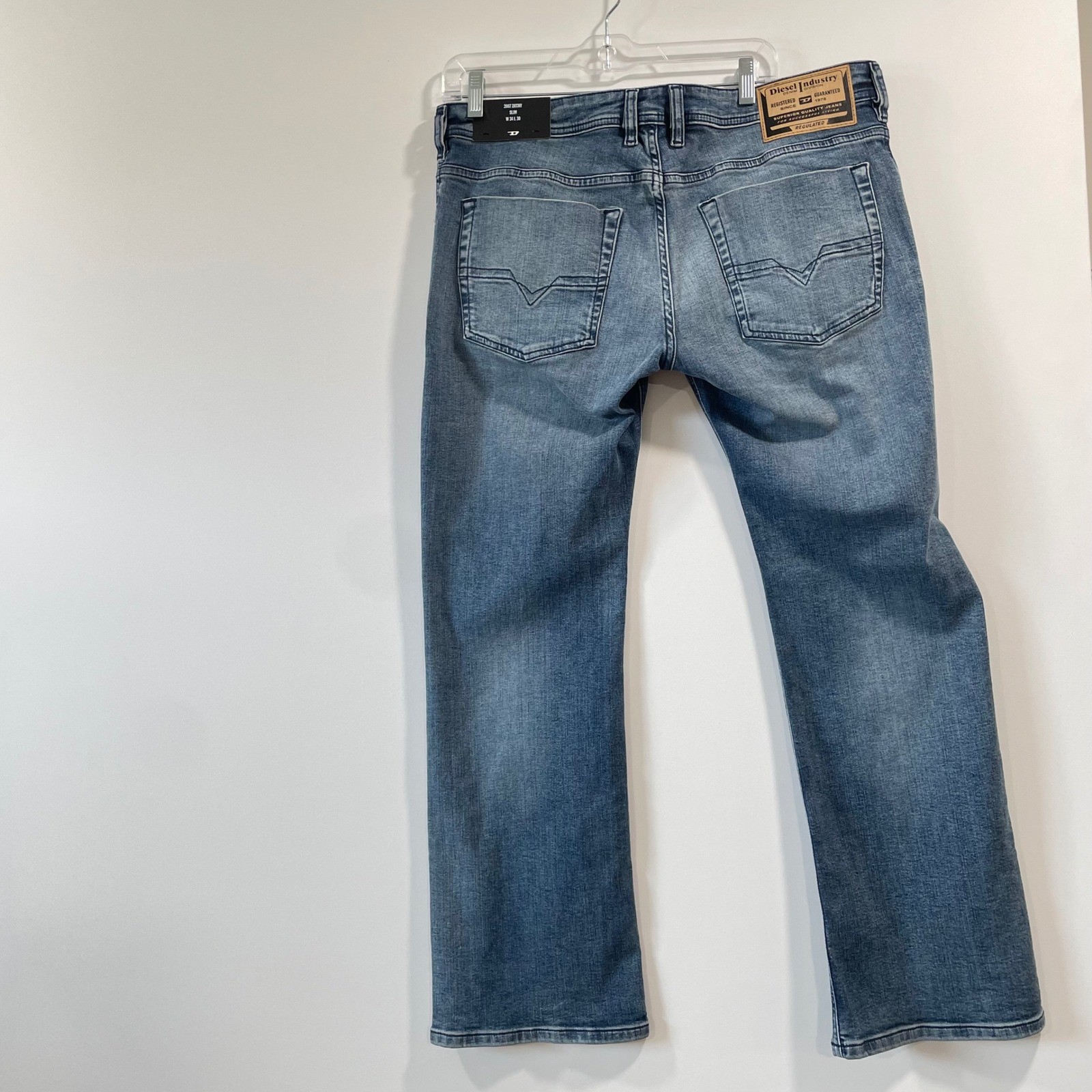 Diesel 2007 Zatiny Slim Bootcut Jeans Mens 34×30 (36×29) Blue NWT RE021