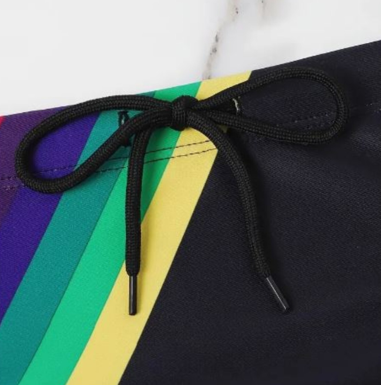 New Men’s Sexy Rainbow Flash Low Rise Style Bikini Swim Brief -Gay Interest