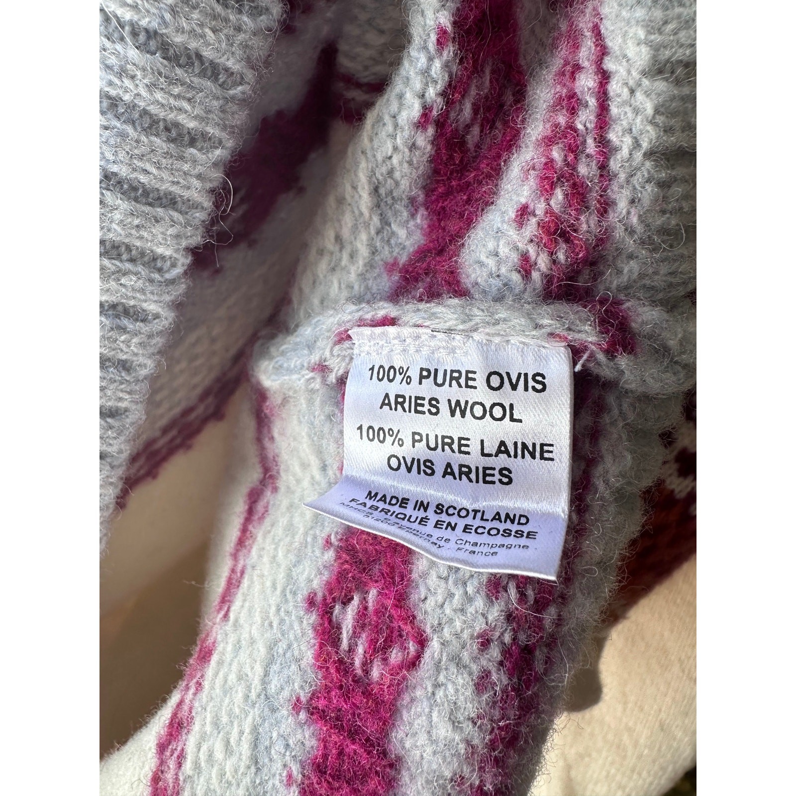 Glenmorangie Tale of Winter Sweater 100% Wool New Unisex Made in Scotland
