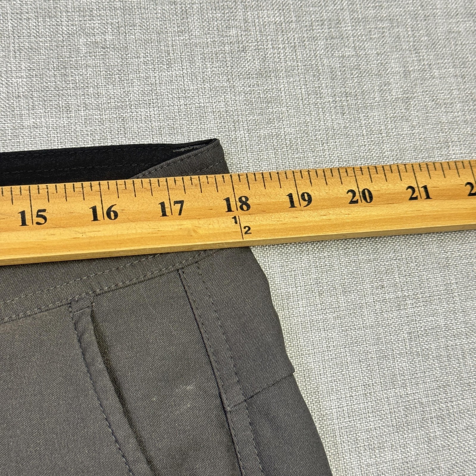 PrAna Chino Shorts Mens 34 Gray Hiking Nylon Polyester Spandex 9″ Inseam