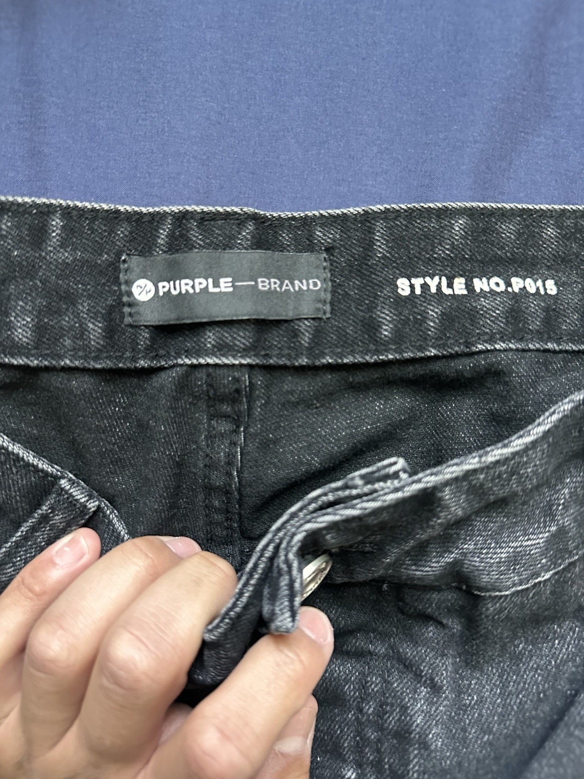 Purple Brand Black Studded rhinestone Straight Denim Jeans