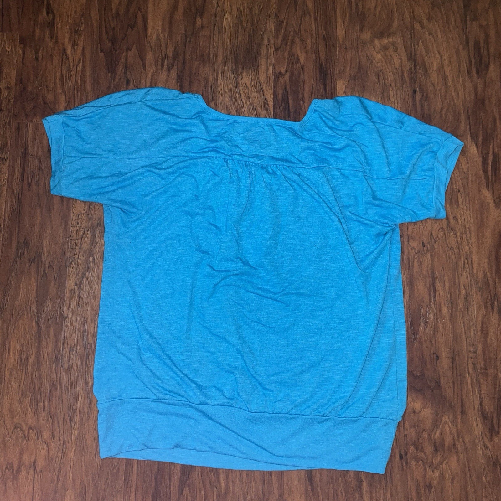 Lane Bryant Hotel Paris Luxe Abstract Top Rhinestone Sparkle Blue 14/16
