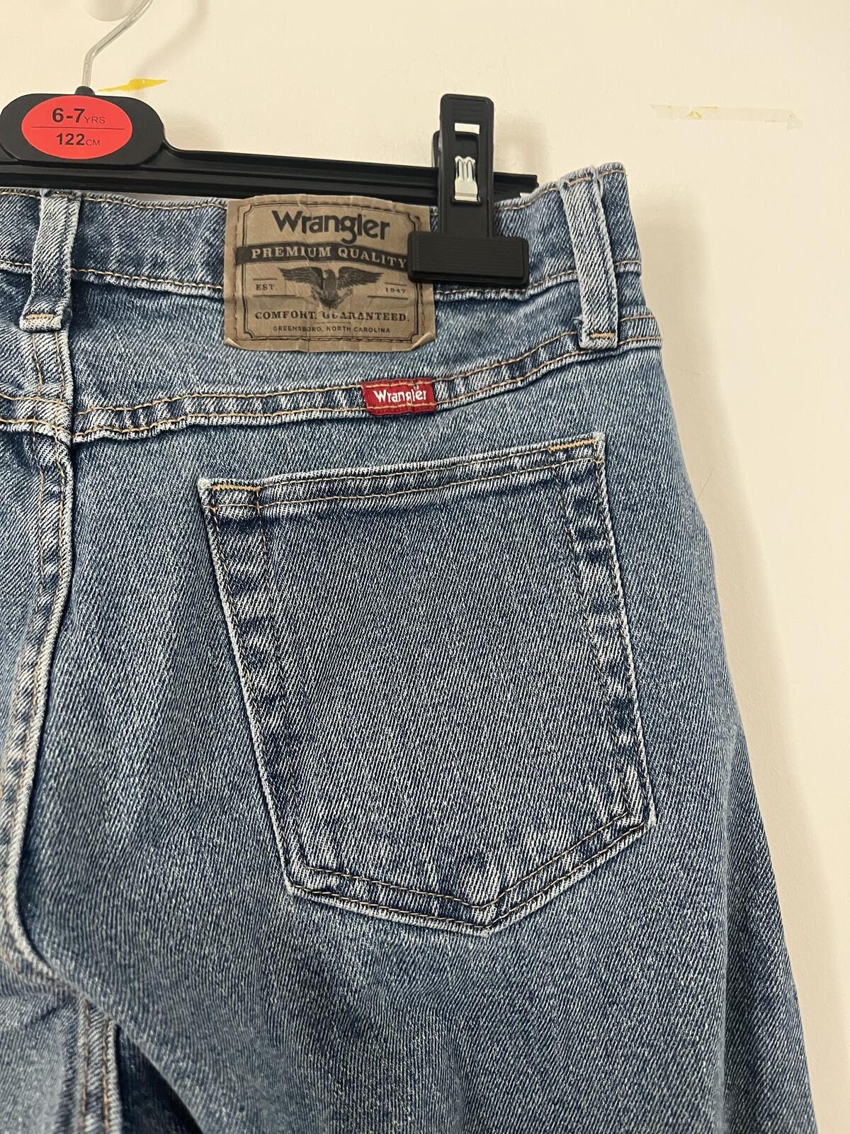 Wrangler Jean Blue Denim 31×30 Straight Leg Grade A #123