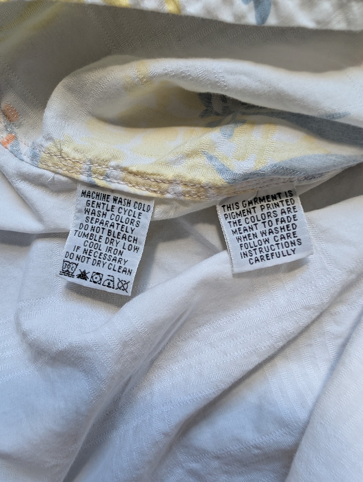 Tommy Bahama RELAX White Cotton Long Sleeve Floral Tropical Coast Print Shirt L