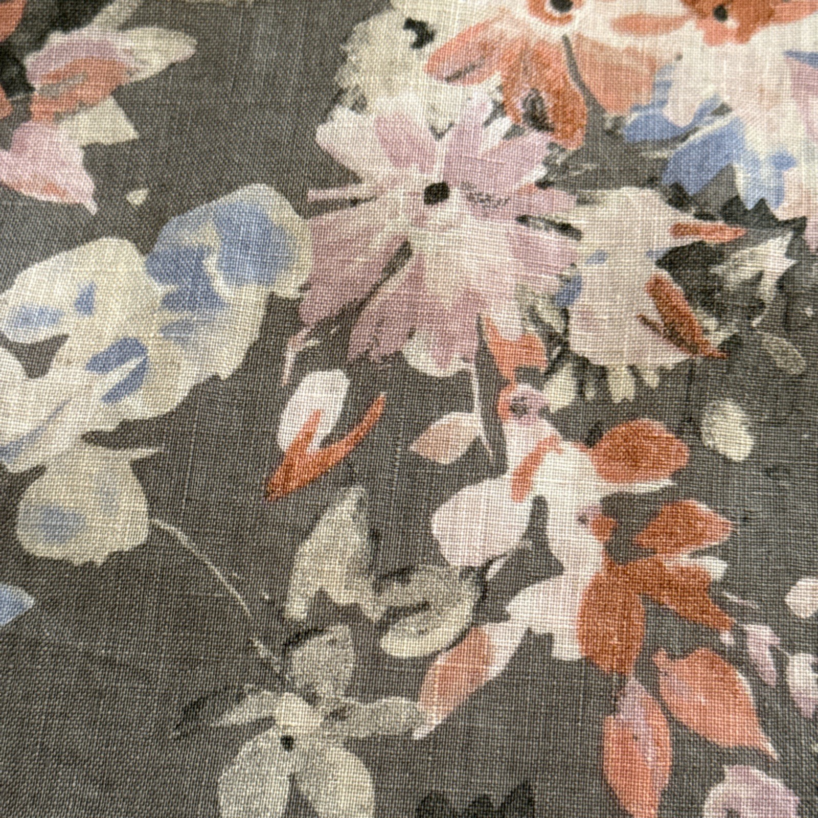J. Jill Love Linen Women’s Lagenlook Floral Caraway Ruffle Hem Dress Sz 3XL