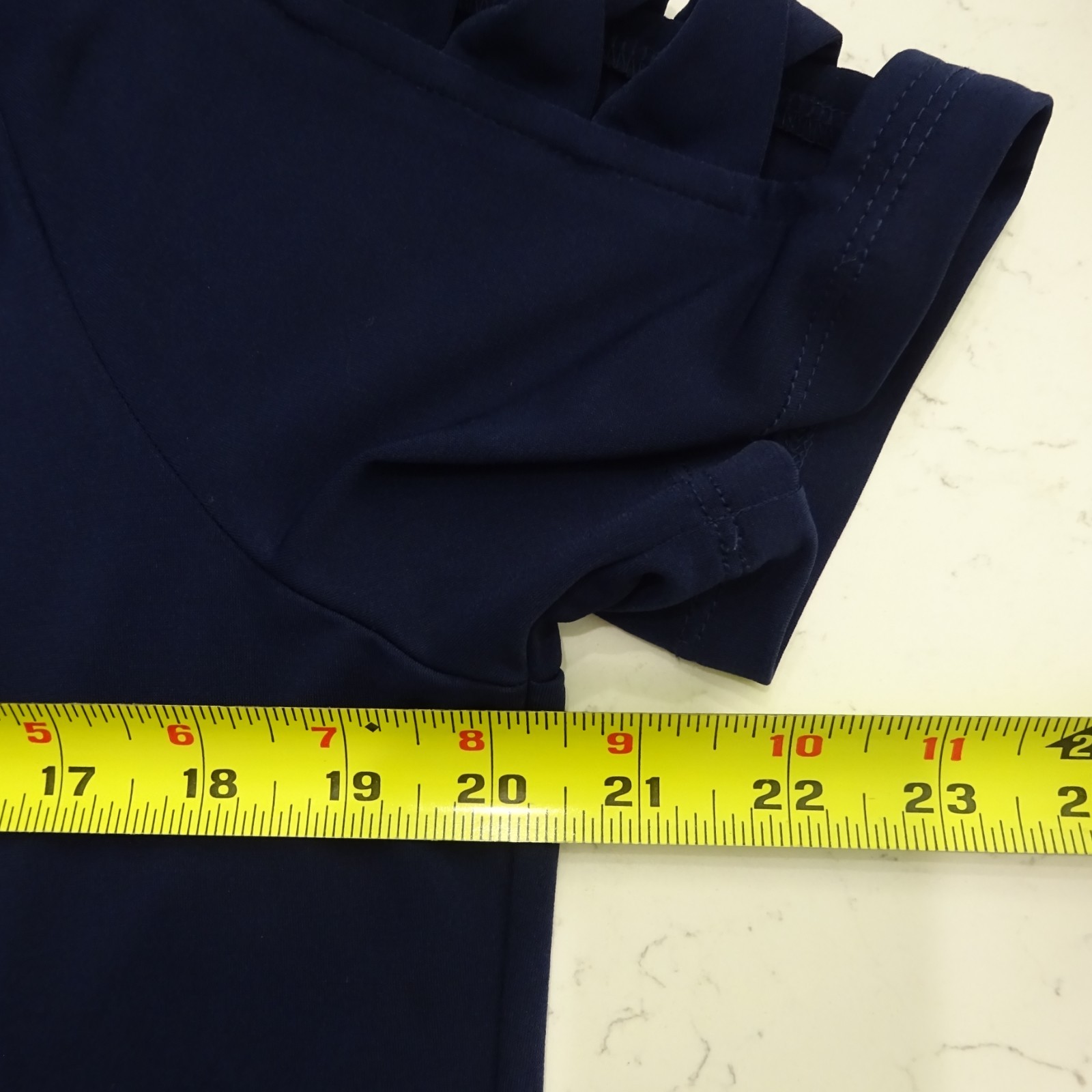 Michael Kors Navy Blue Twist Detail Cutout Sleeve Knit Top Women’s Large