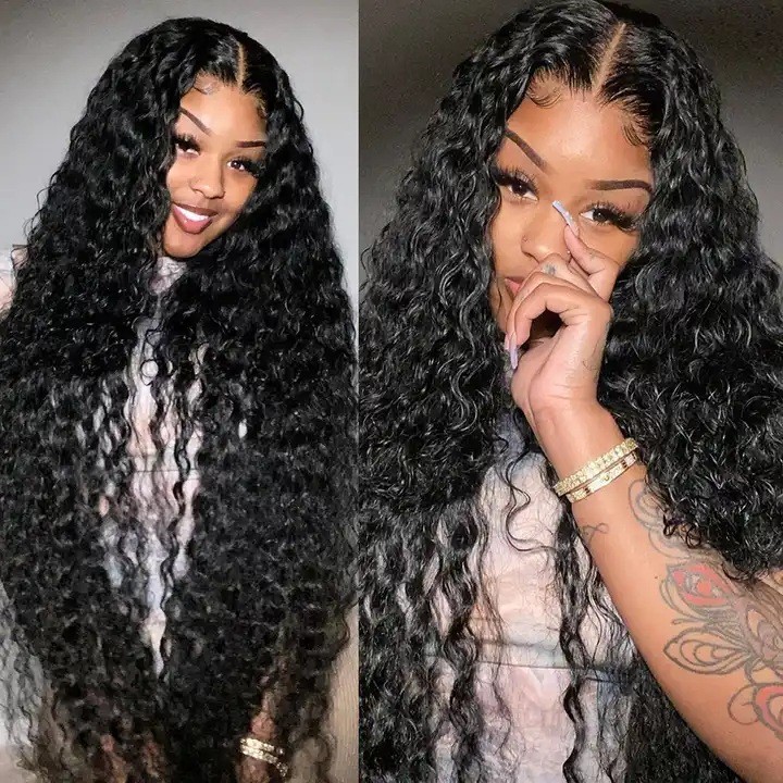 12a Water Wave Human Hair 13×4 Lace Front Wig