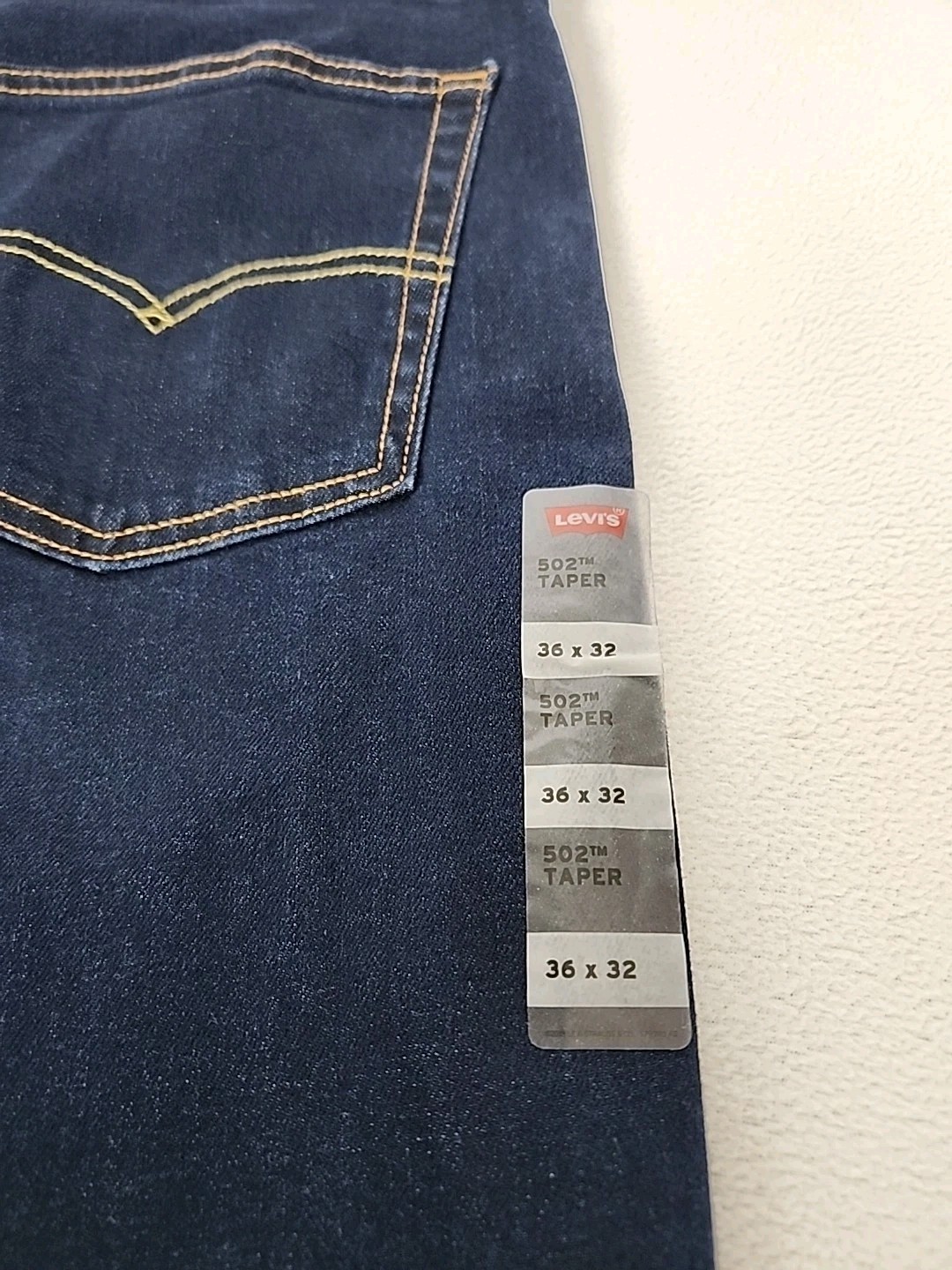 Levi’s 502 Regular Fit Zip Fly Tapered Leg Denim Jeans 36X32 Men’s Dark Blue