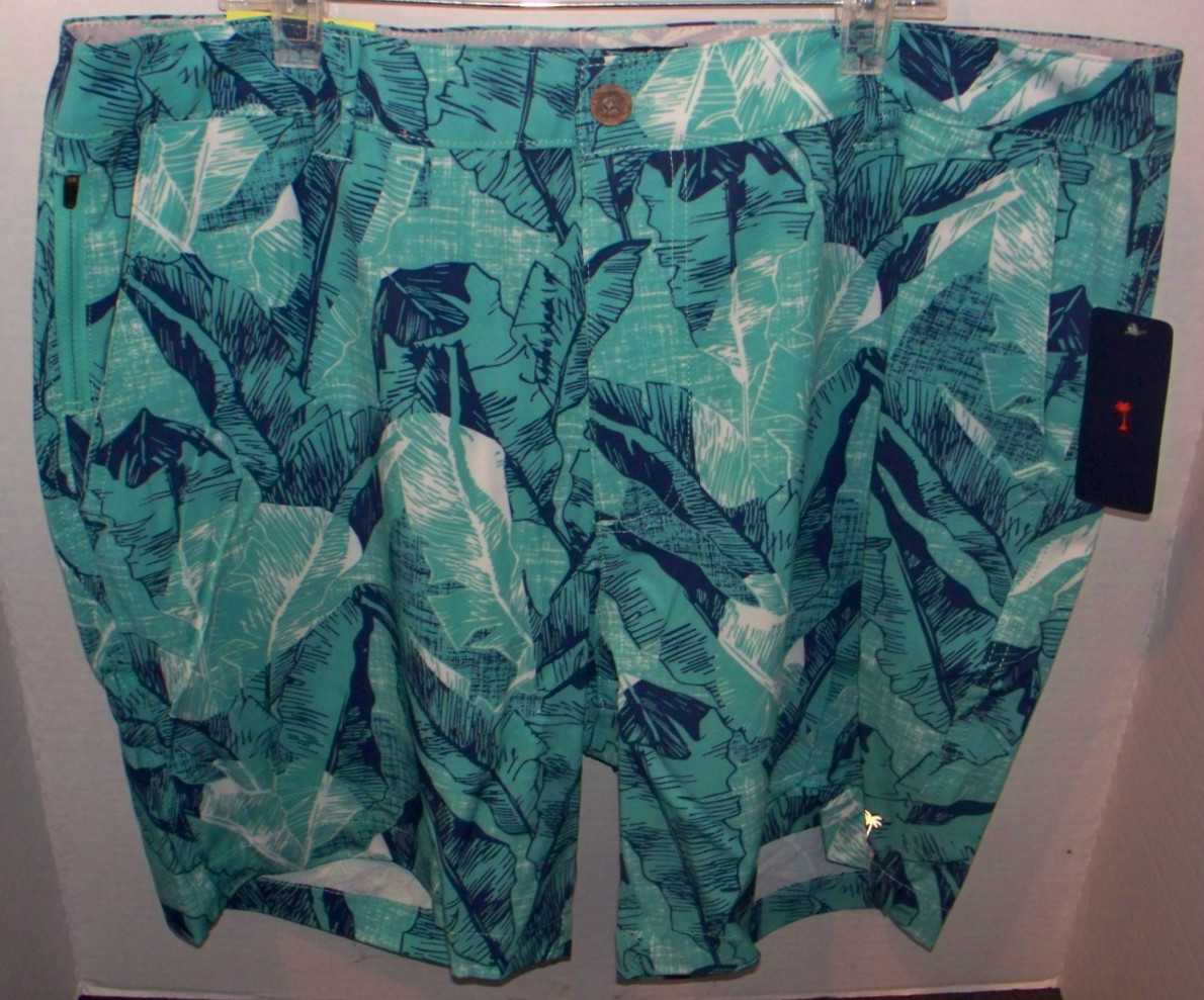 Margaritaville Mens 4-Way Stretch Quick Dry Shorts Sz 32 34 36 38 x 7 L