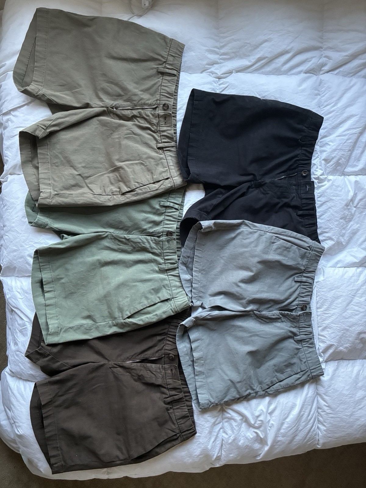 Bear Bottom Stretch Chino Shorts 5.5” All Size M (5 PAIRS)