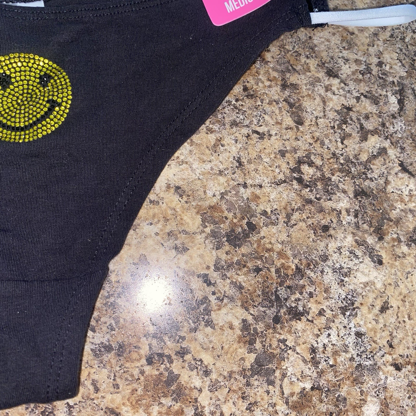 True By Rue21 Thong Medium Happy Face Smile Straps Strappy Rare Sexy Casual Fun