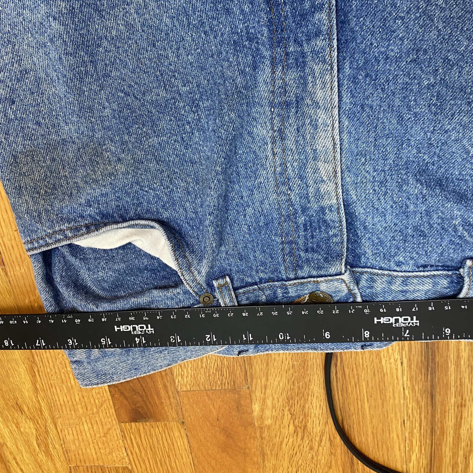 Vintage Lee Riders Jeans Mens 36×32 Straight Fit Made USA Distressed 90s Denim