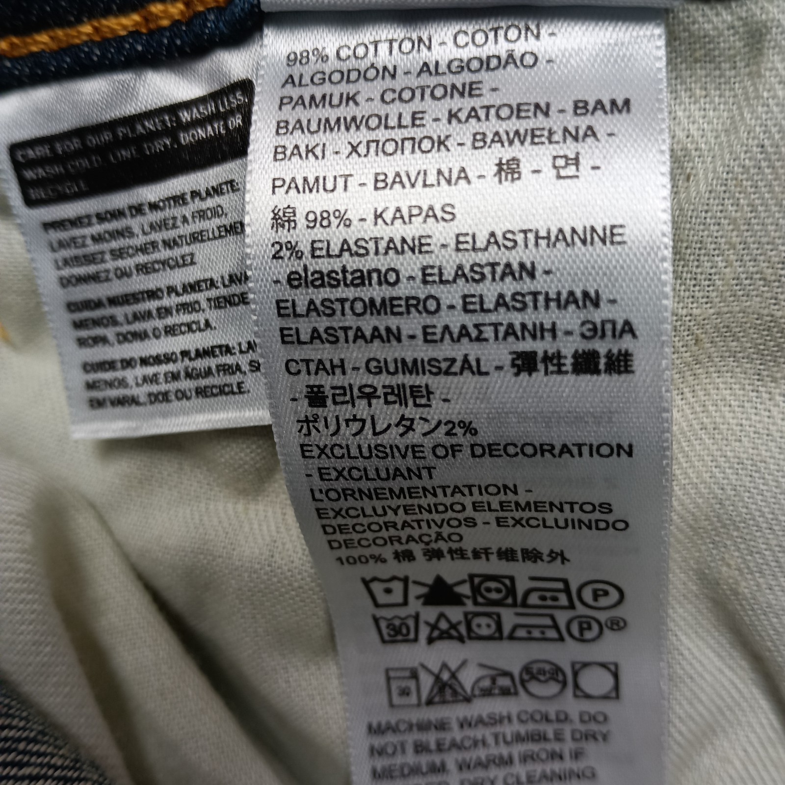 Levi’s 502 Taper Men’s Stretch Jeans Size 50×30 Dark Blue Sits Below Waist New