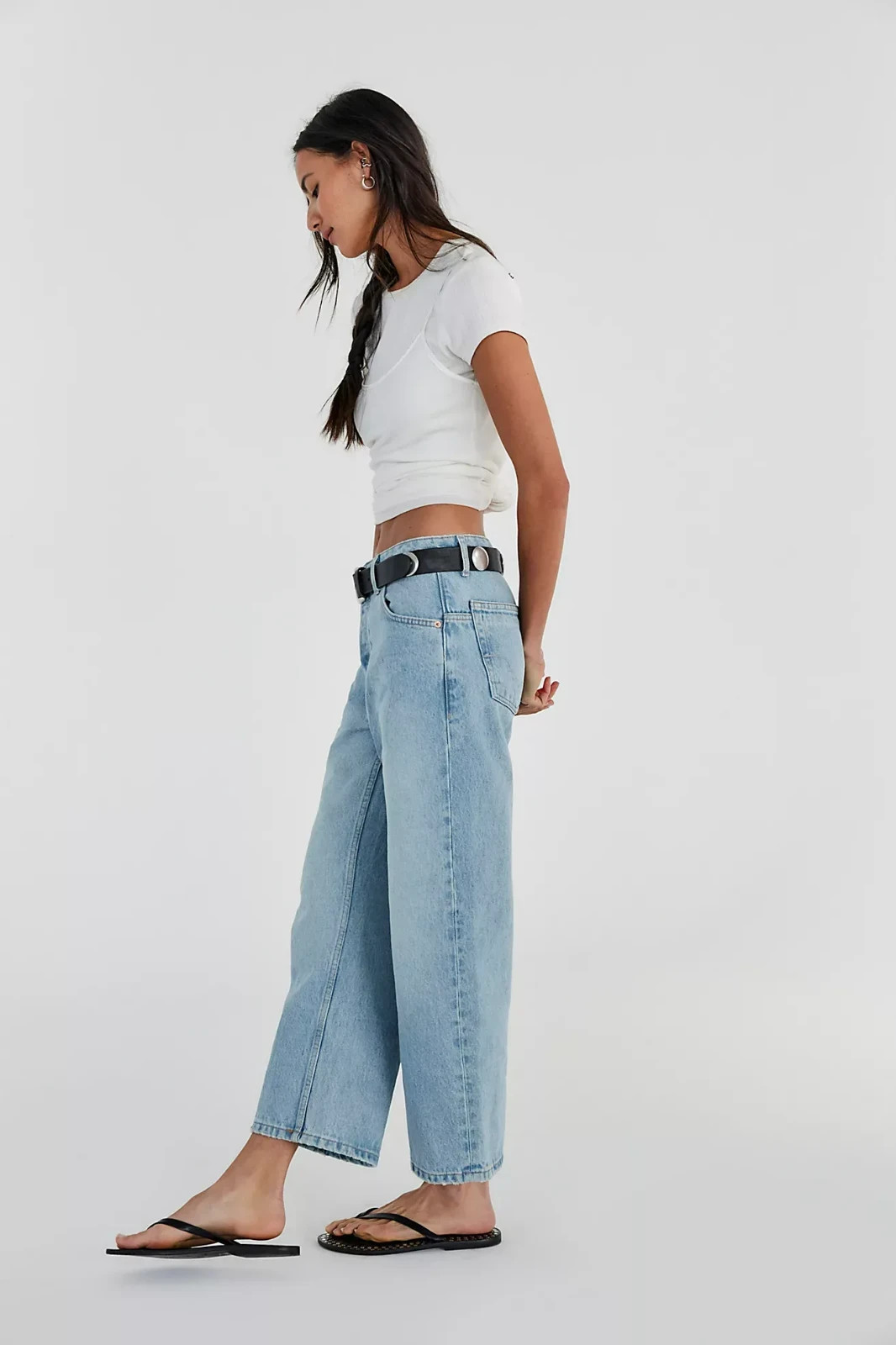 Freepeople – We The Free Moxie Pull-On Barrel Jeans – Discount