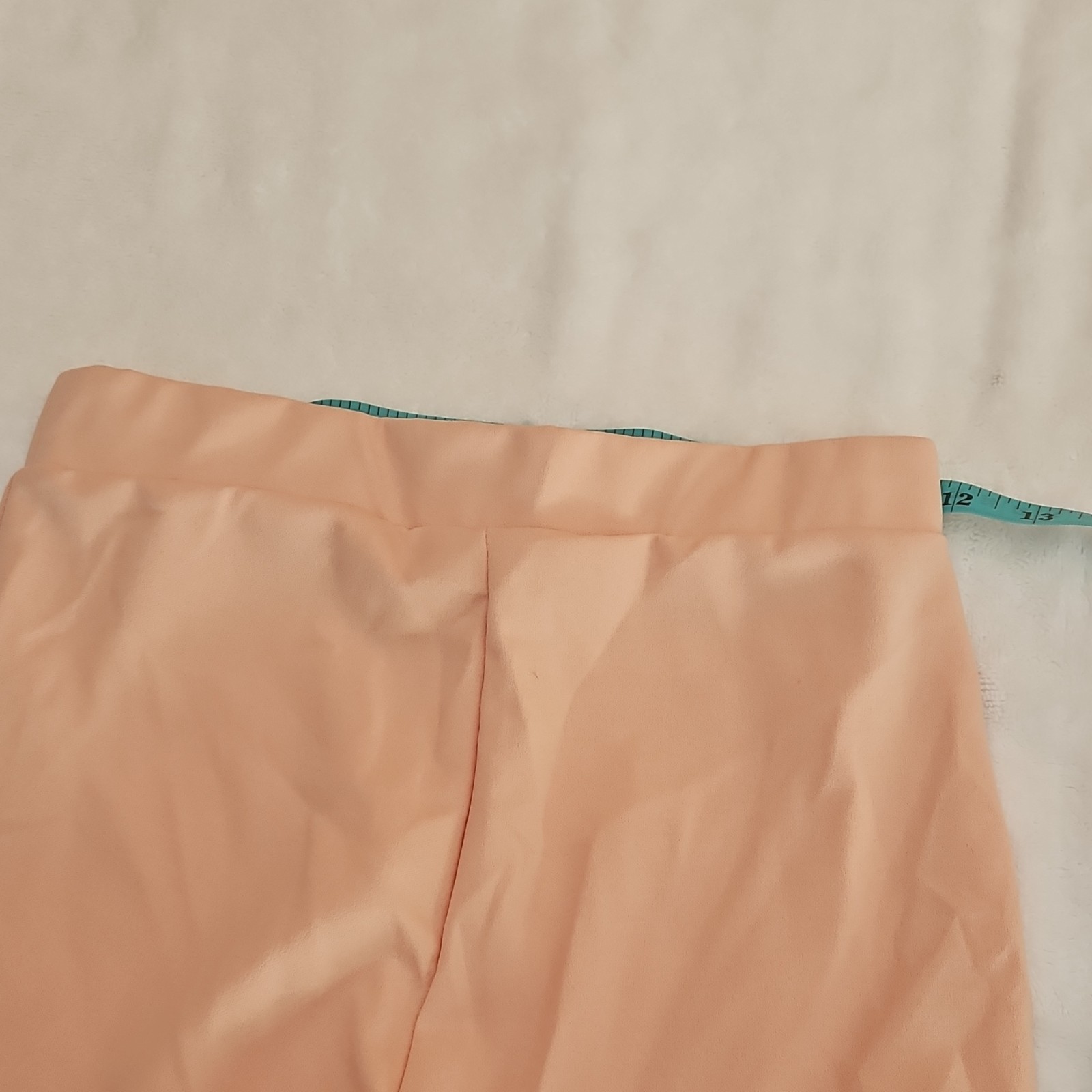 Fashion Nova Peach Straight Leg Pants Polyester Spandex Women Hand Wash Only XS
