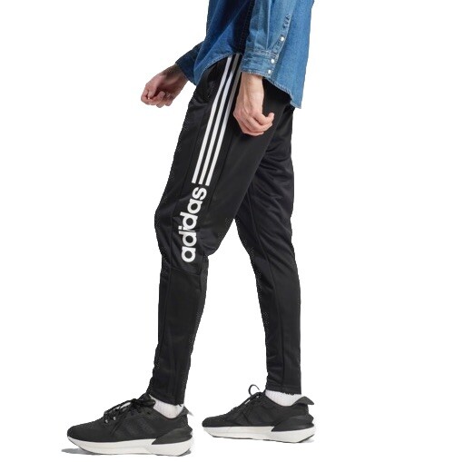 adidas Mens Sz M Tiro Wordmark AEROREADY Zip Pocket Track Pants IA3048 Black NWT