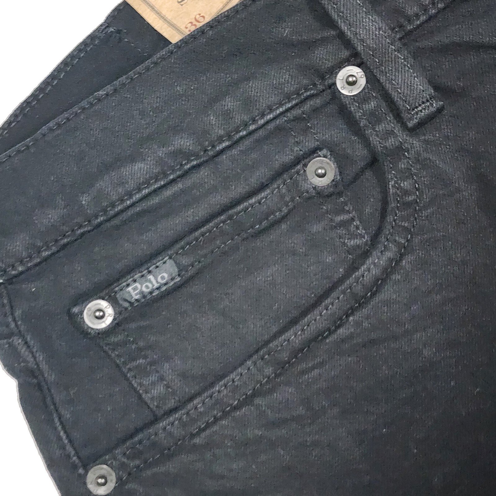 Polo Ralph Lauren New Men’s The Sullivan Slim Denim Jeans in Black 36×30 NWT