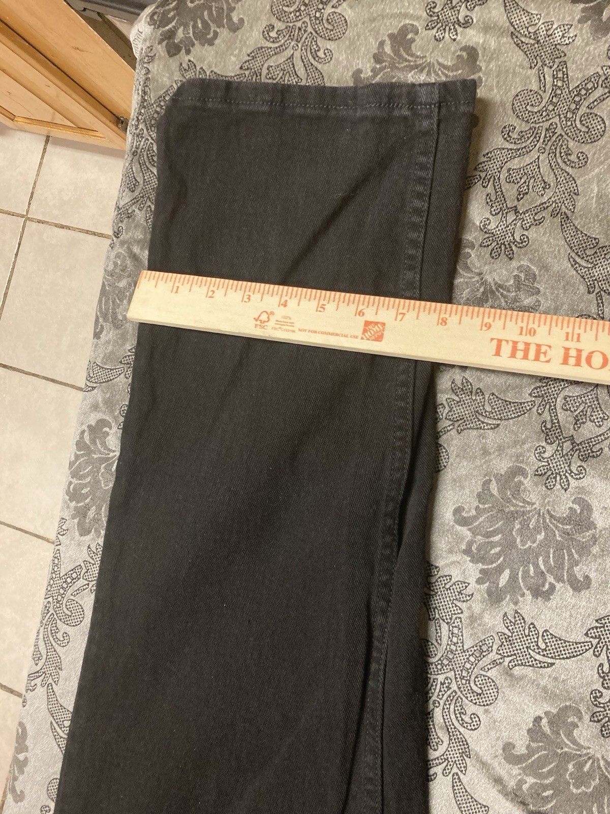 Riders by Lee Men’s Relaxed Fit Dark Wash Black Denim Jeans Straight 5-Pocket