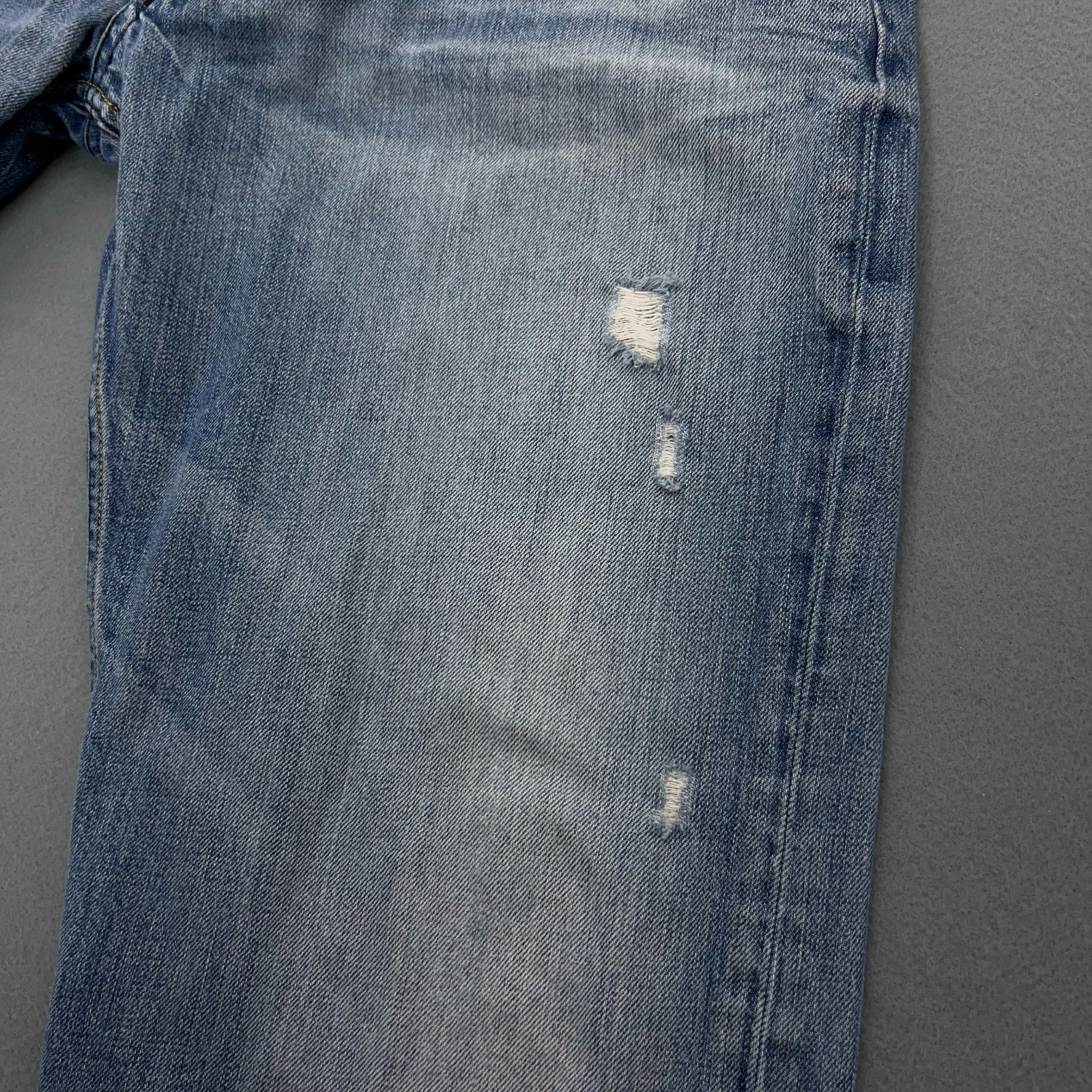 Diesel Larkee Jeans Mens 38×31 Blue Regular Straight Distressed