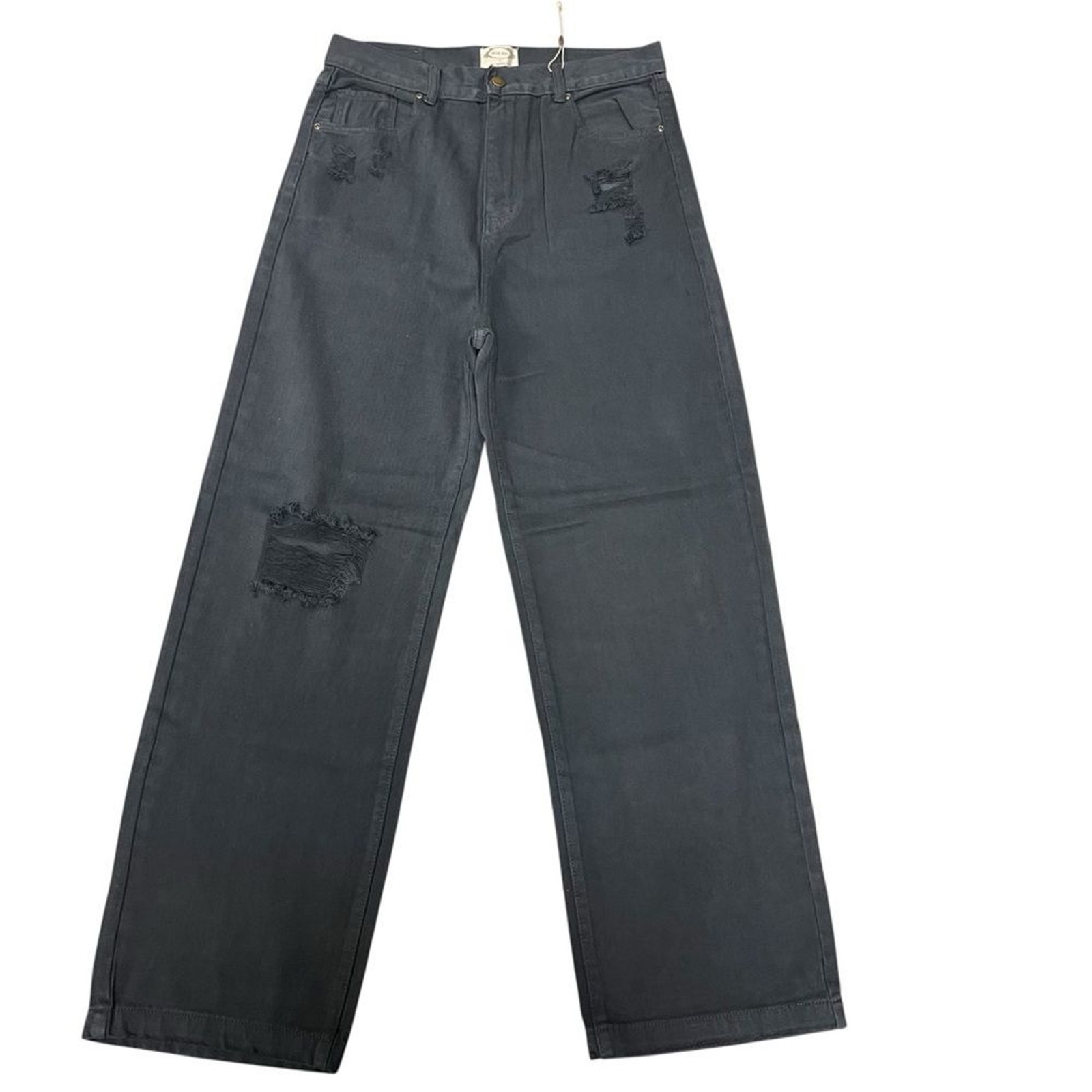Joyfolie Addy Slate Denim Jeans Size 31 High Rise Distressed Cotton Boho Bottoms