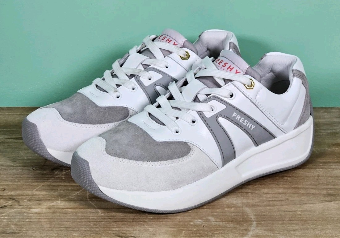 Freshy Shoes Smooth Trainer Leather & Suede US Men’s Size 4 Women’s Size 6