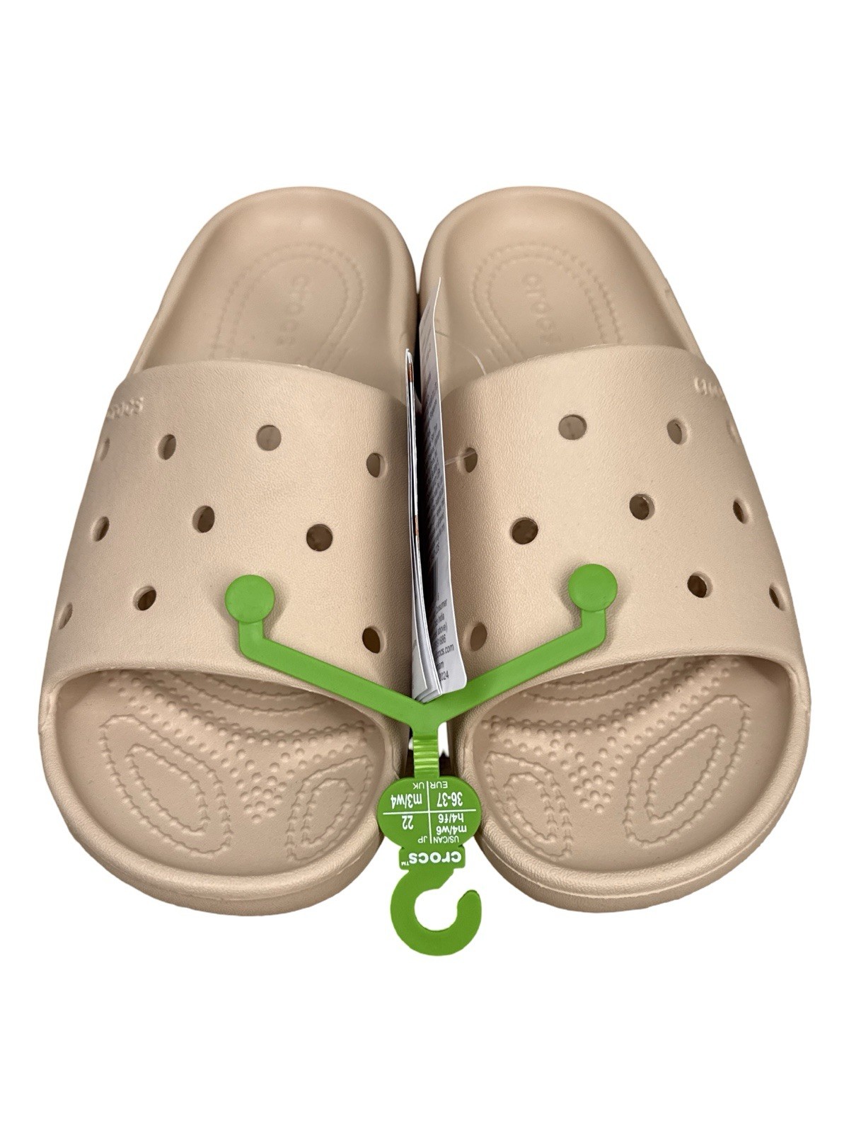 Crocs Unisex Adult Classic Slide V2 Sandals Shitake US Men’s 4 Women’s 6 – NEW
