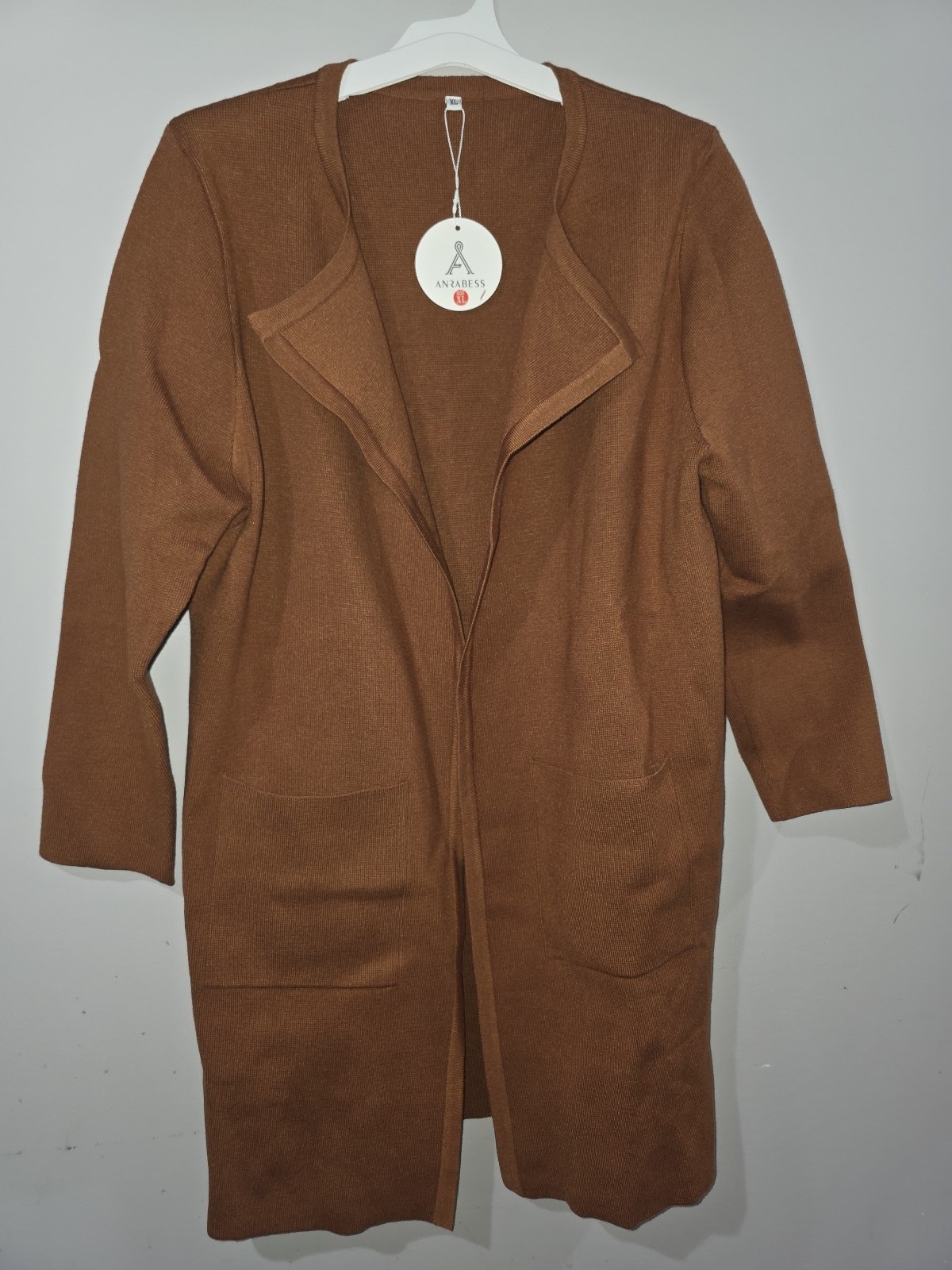 ANRABESS Women’s Oversized Long Cardigan Open Sweater XL NWT