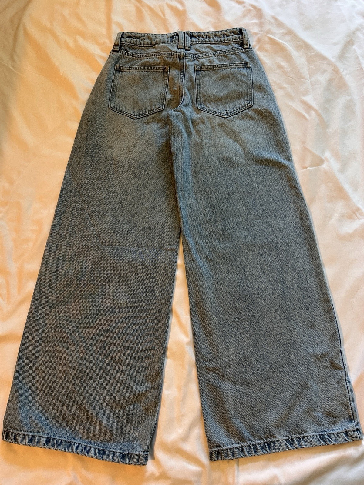 Wild Fable Women’s Mid-Rise Ultra Wide-Leg Jeans 00 Medium Wash Blue Rigid