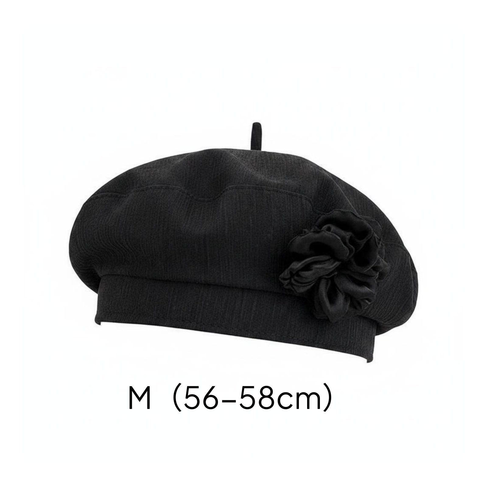 Decor Flower Hat Hand Wash Only Rosy Flower Hat Plain Color for Outdoor