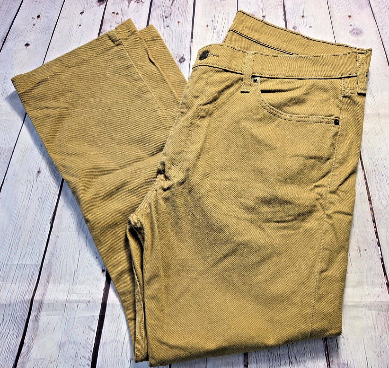 Levis 513 Pants Mens 38×30 Tan Caraway Brown Slim Straight Denim Jeans