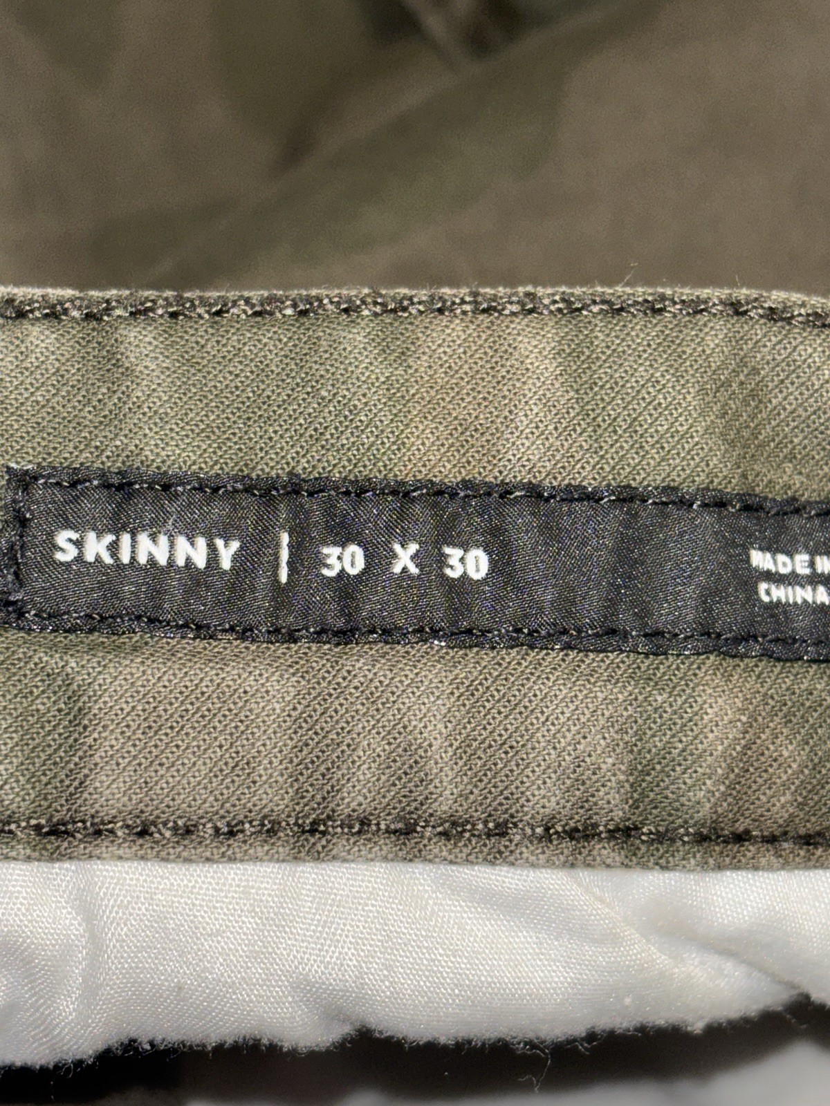 pacsun los angeles skinny cargo pants camo military zip ankle 30×30
