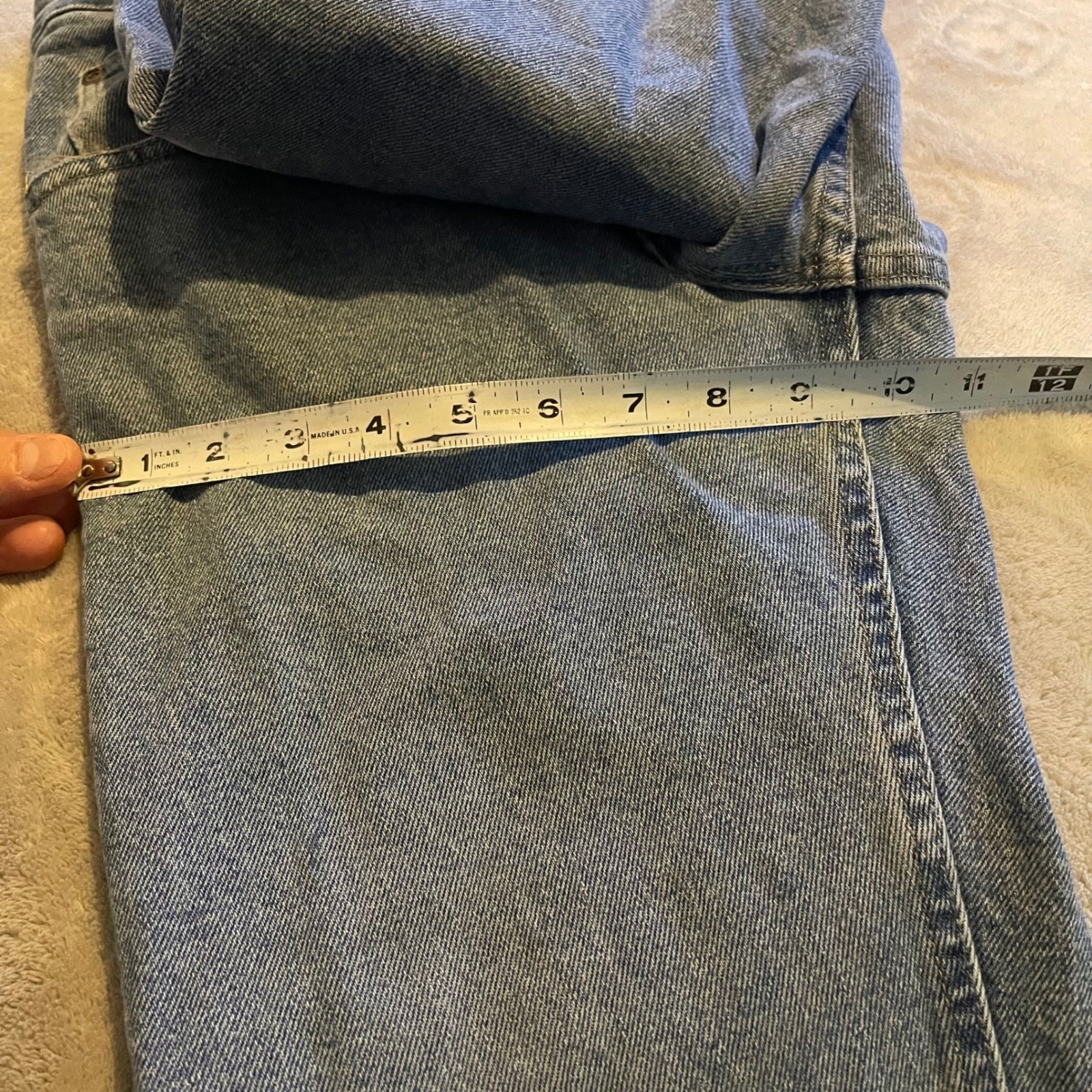 Wrangler Jeans Mens 29×30 Blue Light Wash Straight Leg Streetwear Western Y2K