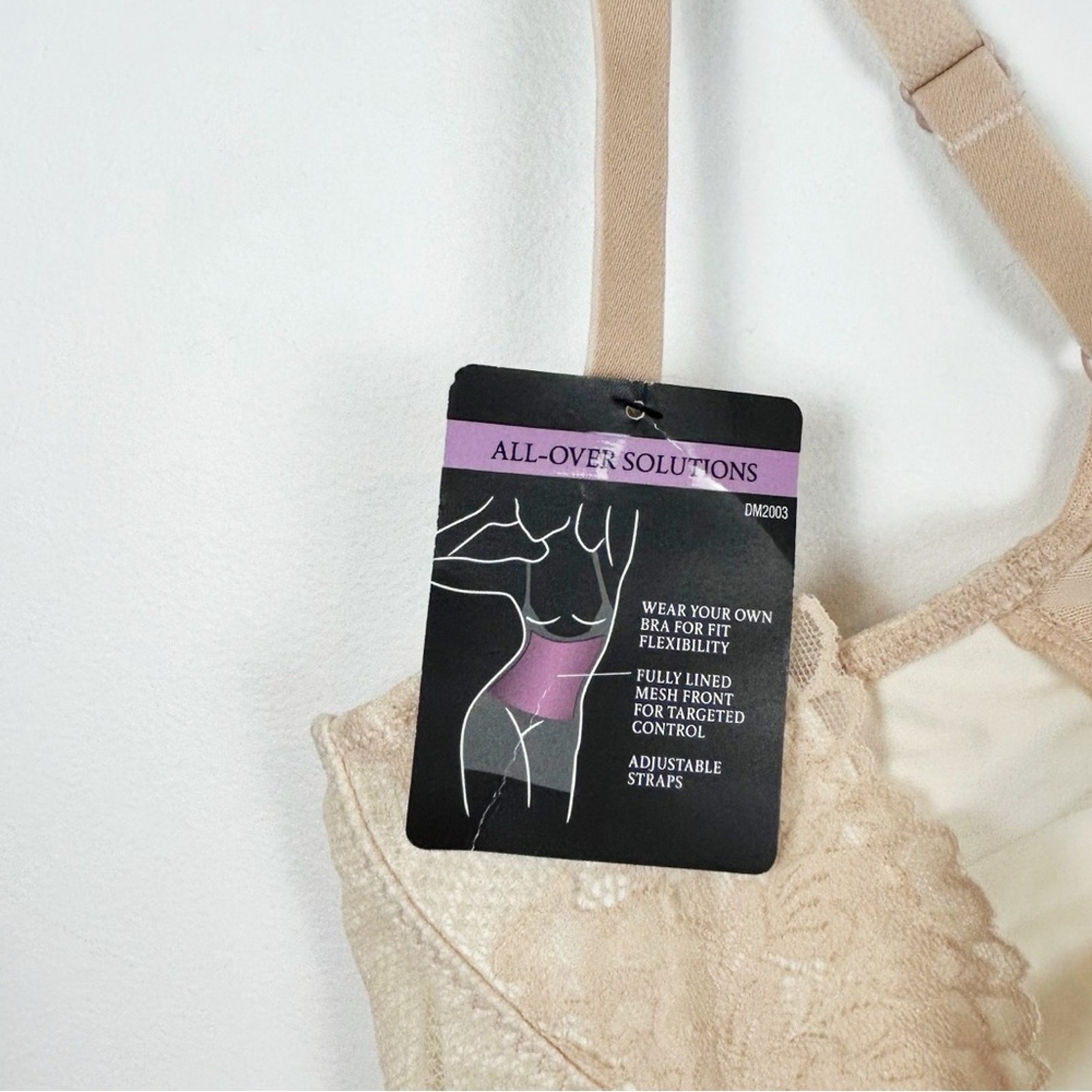 Maidenform Sexy Shaping Wear Your Own Bra Bodybriefer DM2003 Beige Size X-Large