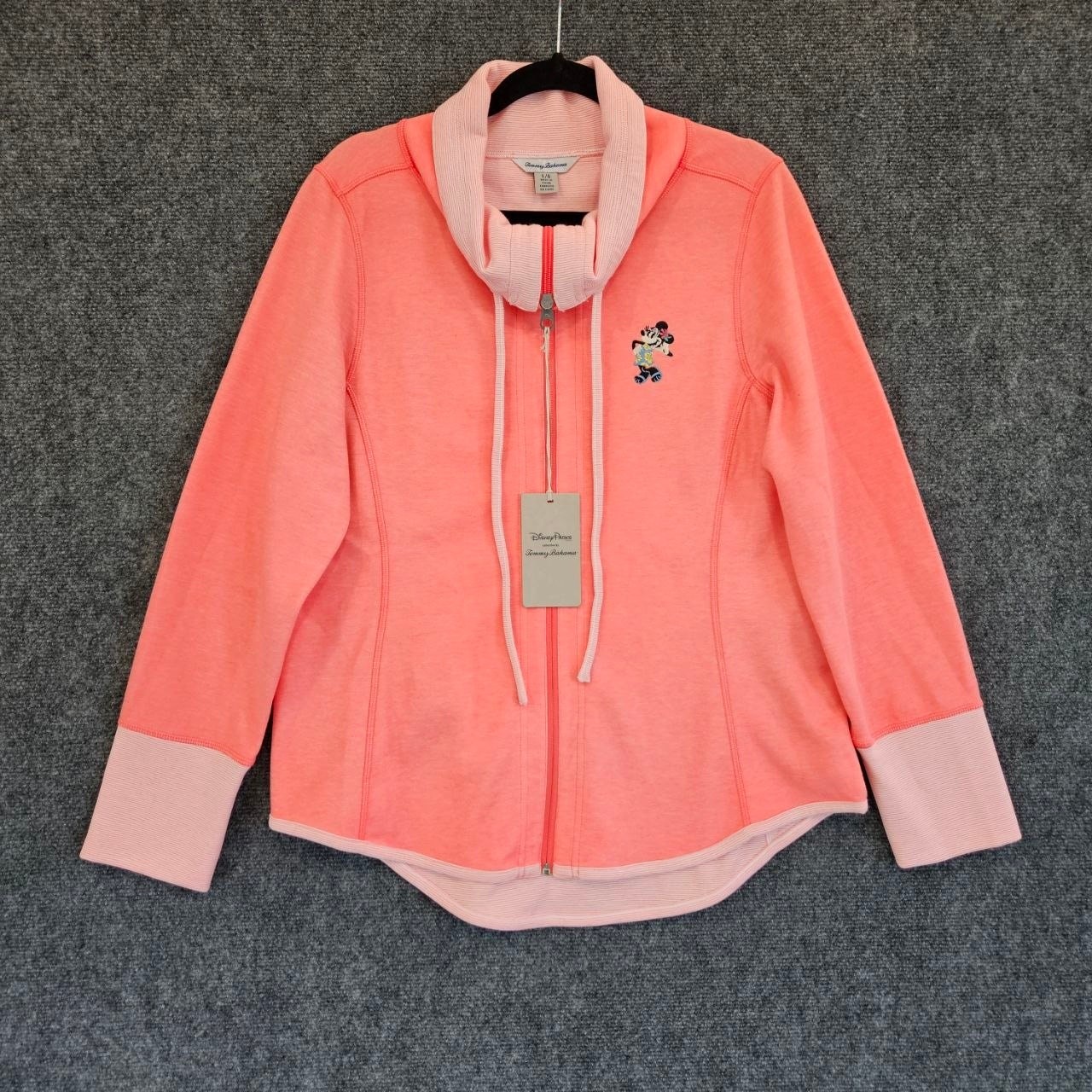 Tommy Bahama Disney Minnie Mouse Jacket Coral Pink NWT Size L