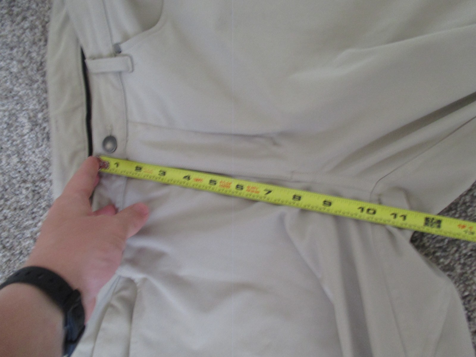 Lululemon ABC Men’s Slim Tapered Stretchy Chino Pants Beige 36×33 5 Pocket