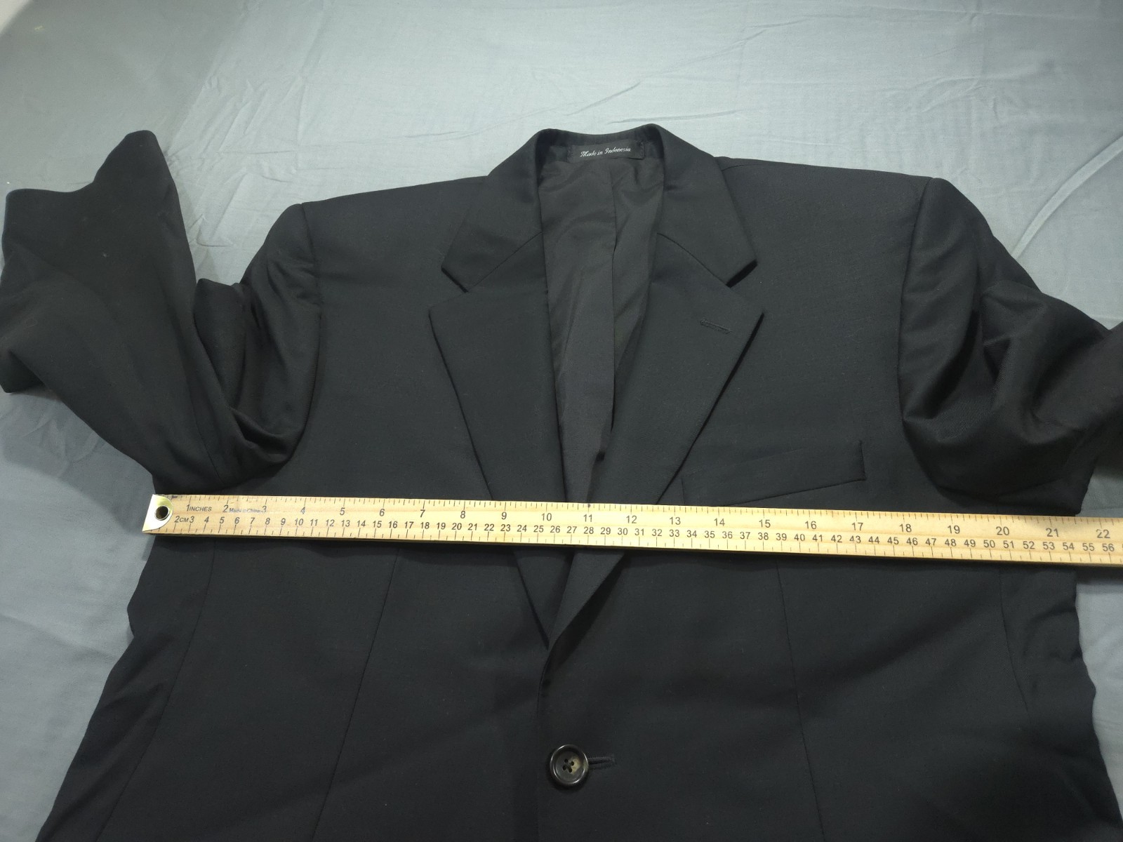Ralph Lauren Blazer Suit Jacket Mens 40R Black 100% Wool 2 Button Single Vented