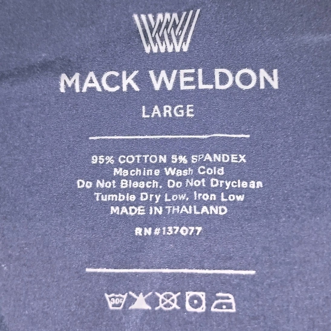 Mack Weldon Pants Mens Large Ace Sweatpants Joggers Blue For Daily Wear Dad Gym