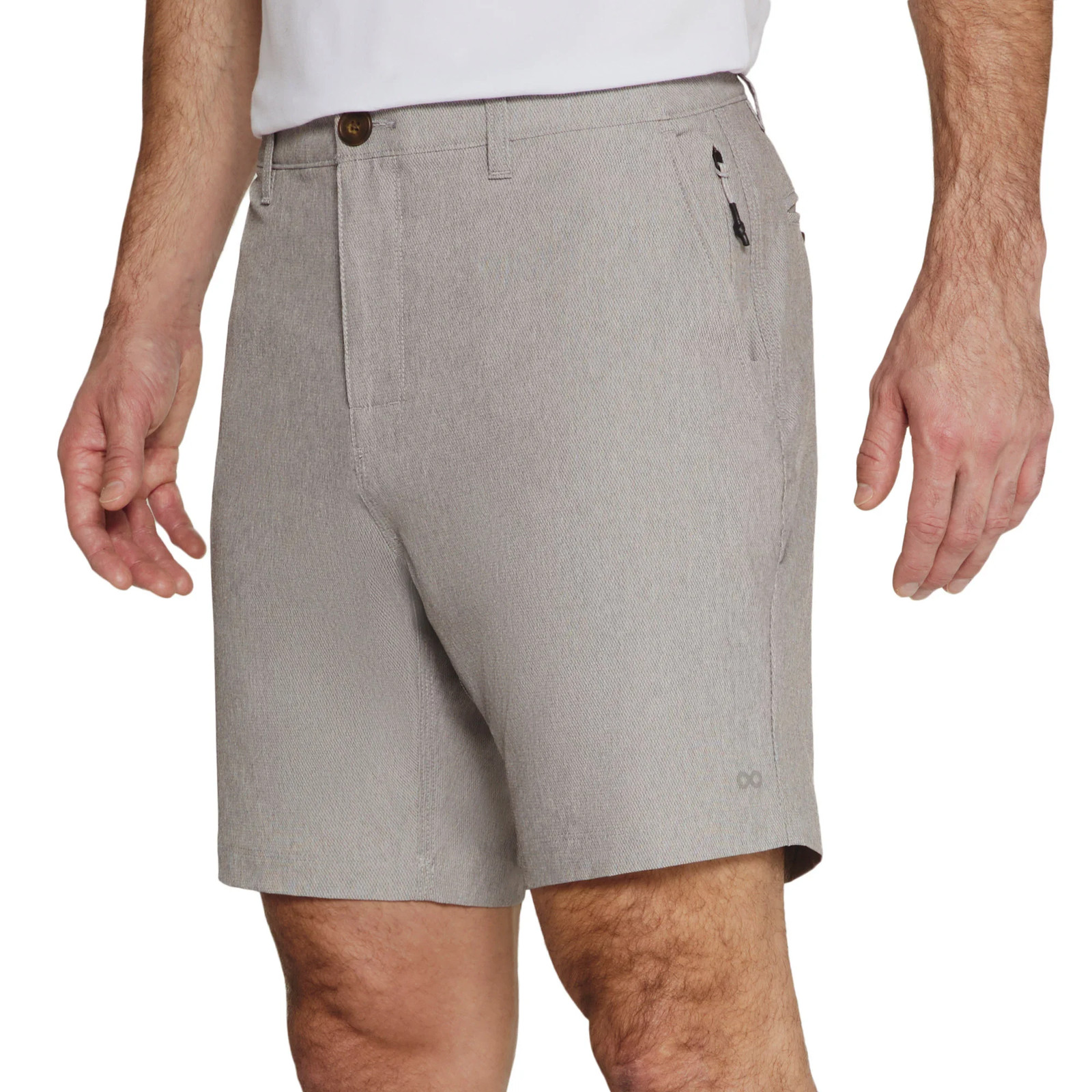 Infinity Men’s Hybrid Stretch Short 4-Way Stretch Straight Fit 8 in Inseam