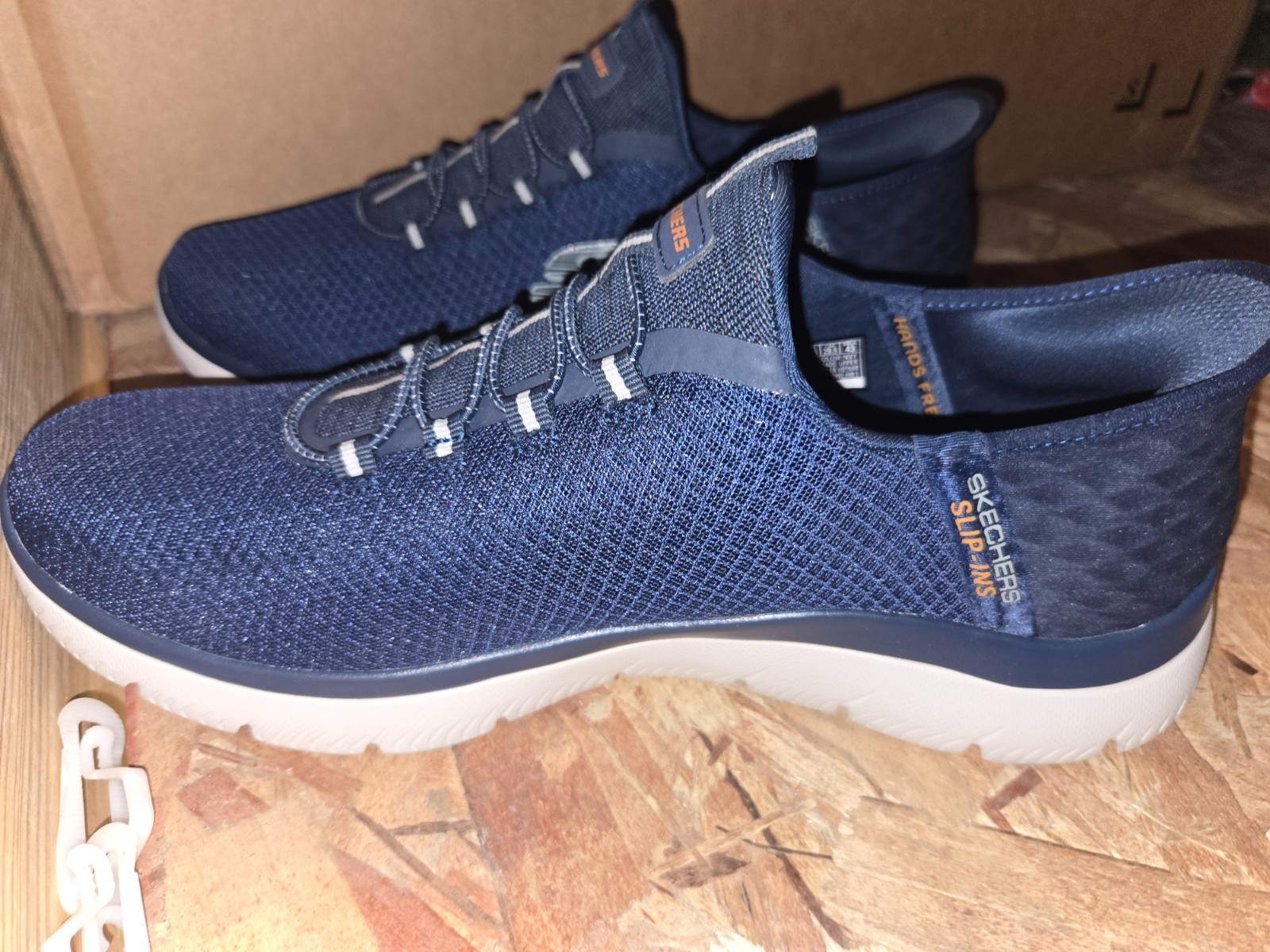 Skechers Hands Free Slip-ins Summits High Range Navy Blue Men’s 11.5 Wide Fit NE