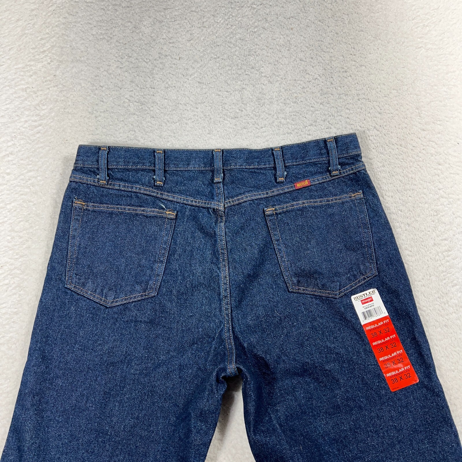 Rustler by Wrangler Mens 38X32 (Fits 36.5×31.5) Regular Fit Leg Jeans NWT