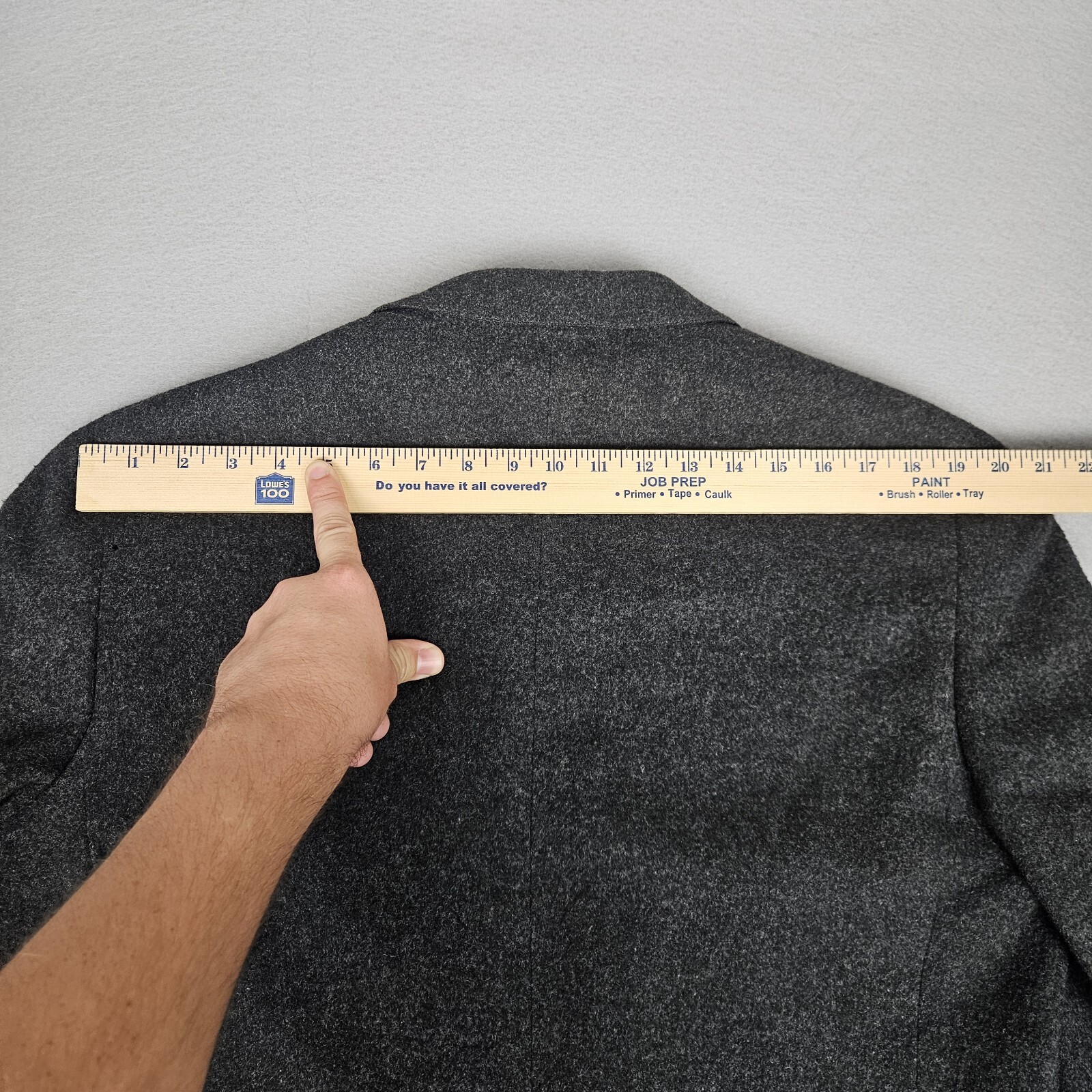 Polo University Club Wool Blazer Men’s 44 Gray 2 Button Single Vented USA
