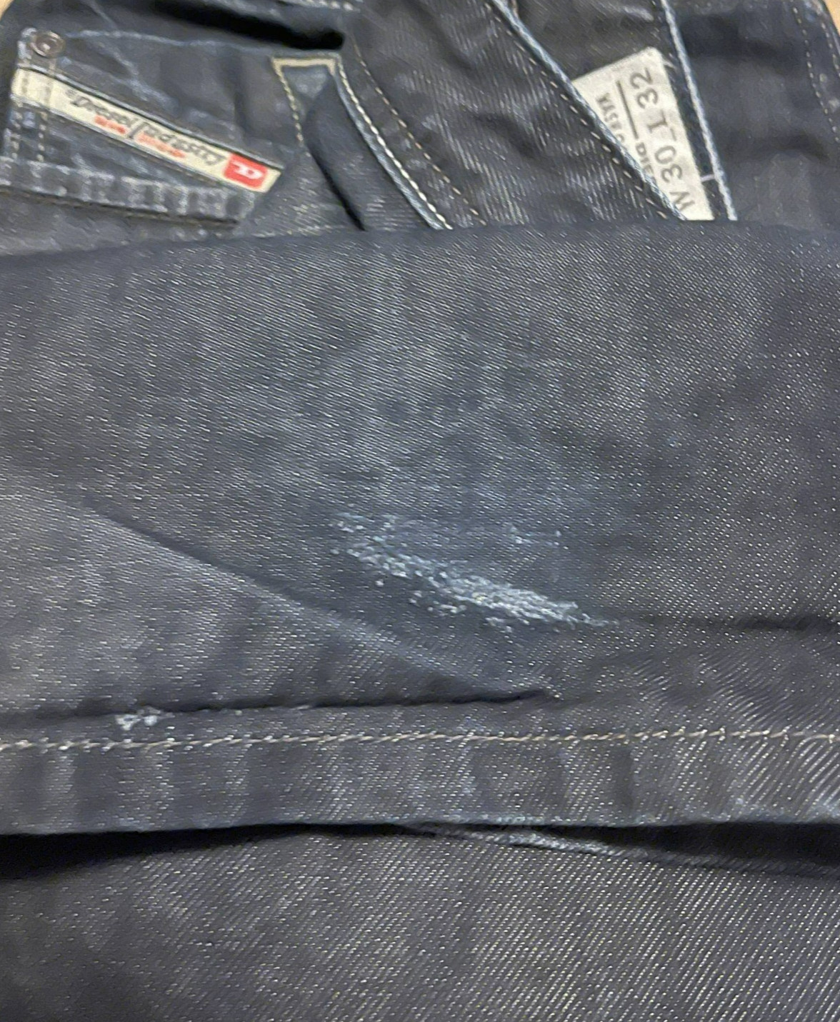 Diesel Jeans Larkee Regular Straight Mens 30×32 Denim Button Fly Wash 0088Z