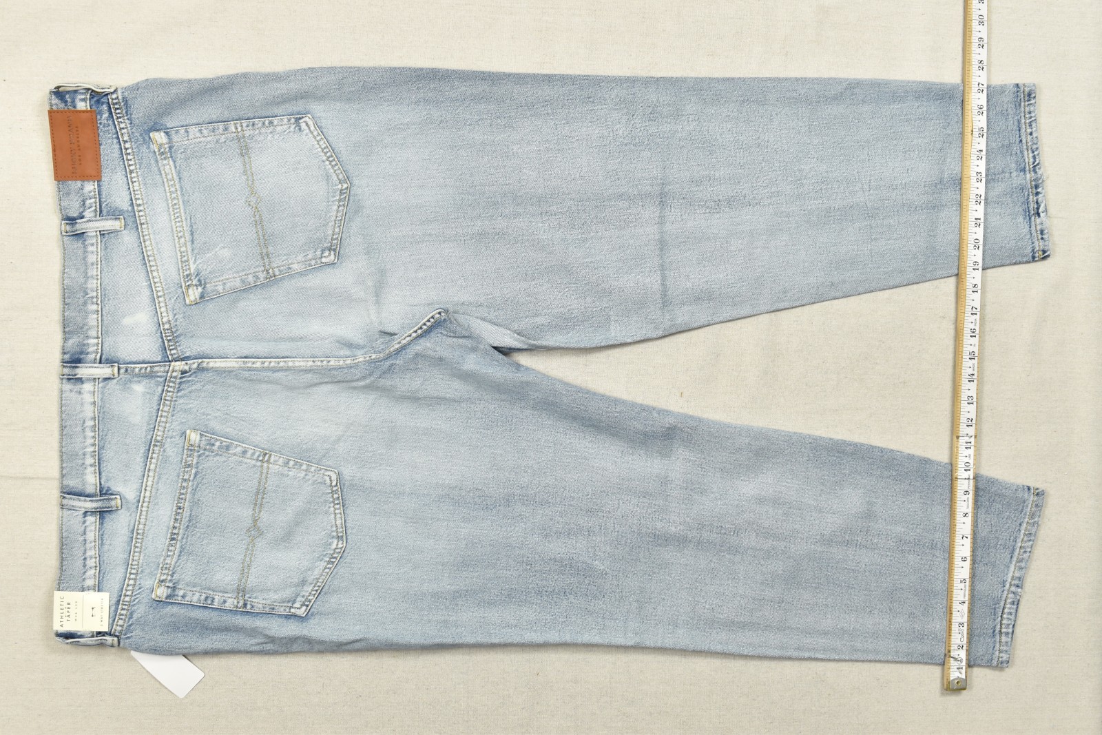 LUCKY BRAND MEN’S ATHLETIC TAPERED DENIM JEANS BLUE 46X30 2-WAY STRETCH NEW