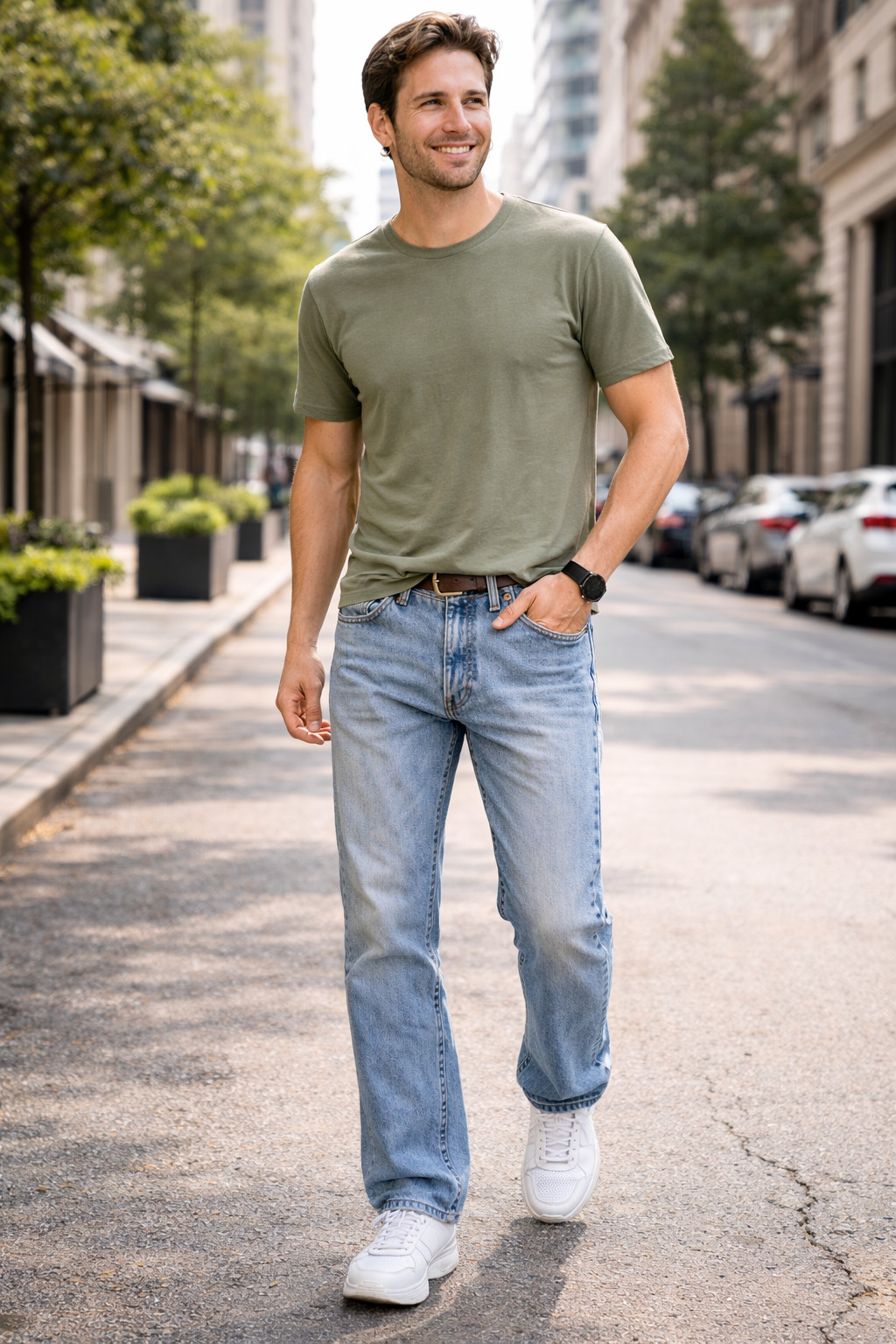 Levi’s 512 Jeans Men’s 32×32 Blue 100% Cotton Denim Light Wash Slim Fit