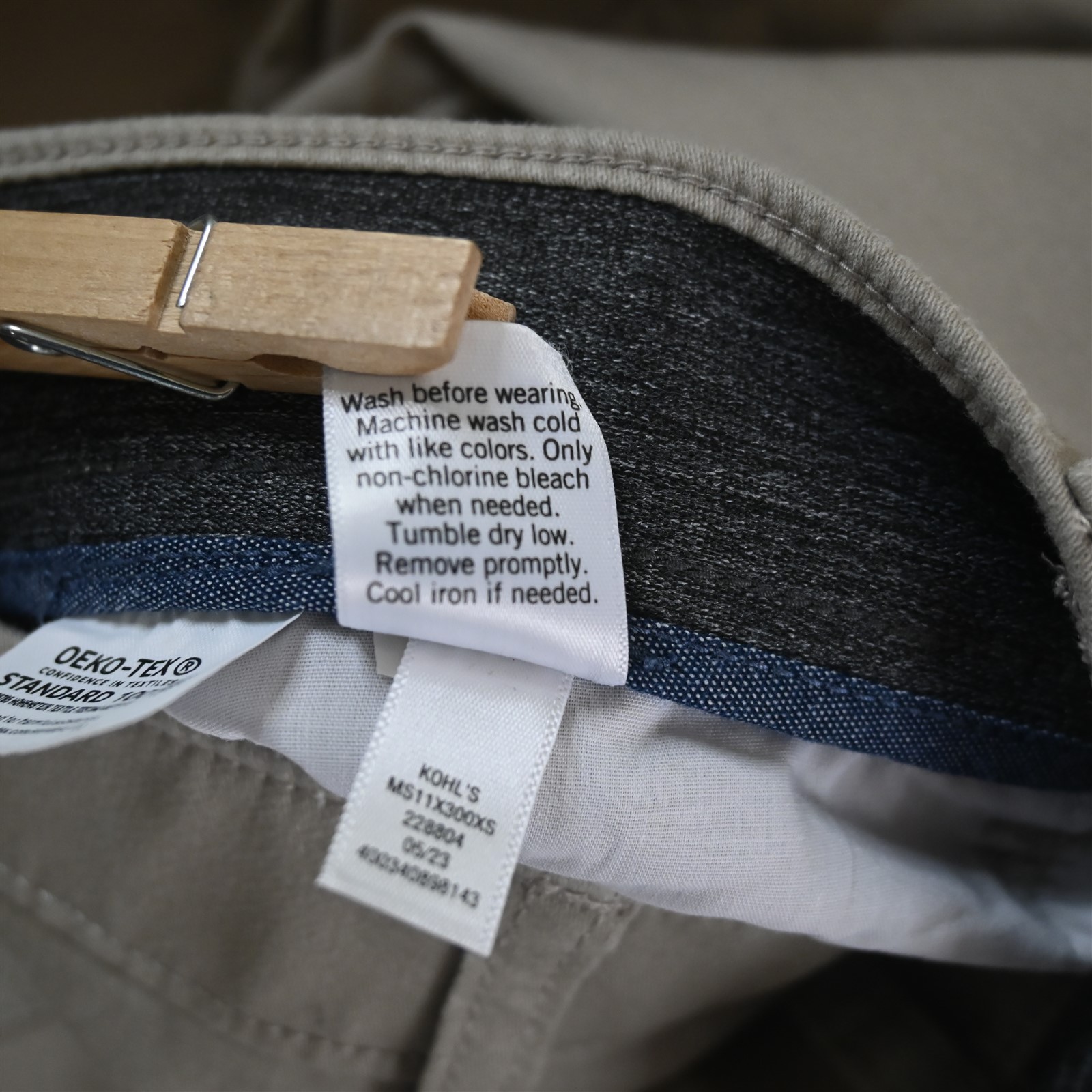 Sonoma 46×29 Everyday All Day Straight Khaki Soft Twill Stretch Mens Jeans