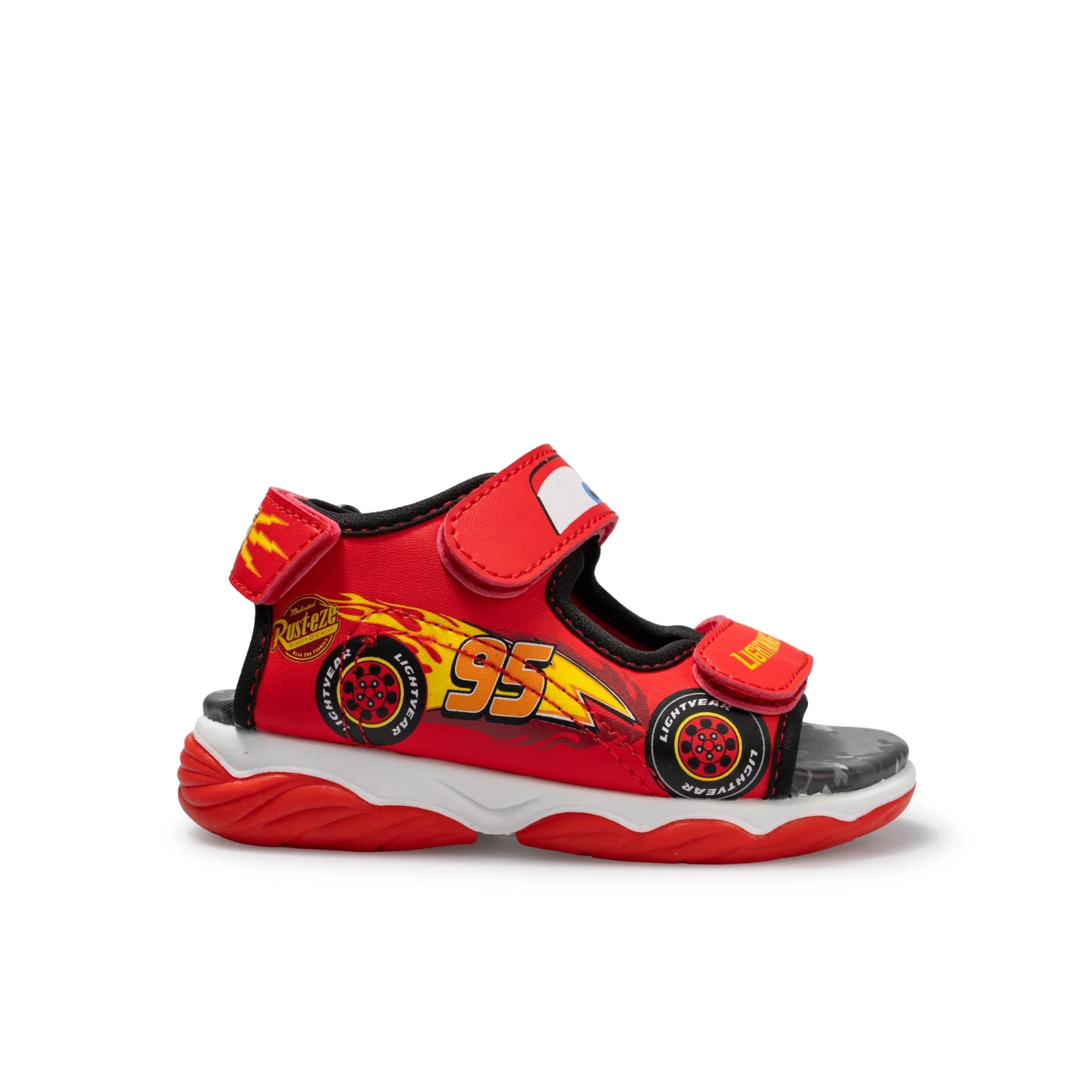 New Disney Cars Lightning McQueen Toddler/Little Boy Sandals 7 8 9 10 11 12